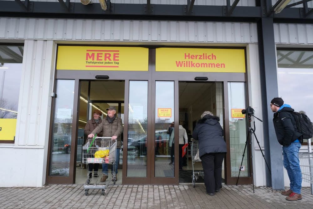 In eine ehemalige Aldi-Filiale ist nun der Discounter Mere eingezogen.