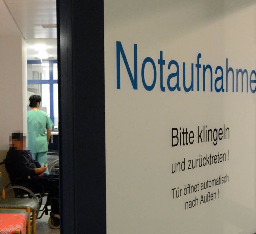 Notaufnahme in der Ameos-Klinik in Aschersleben