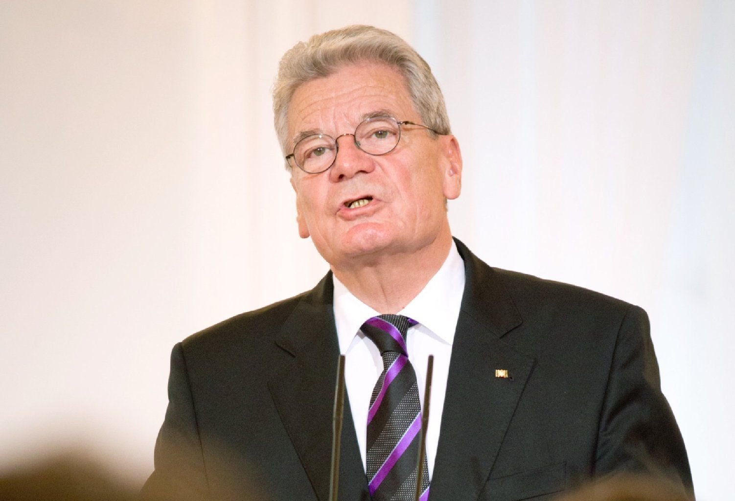Bundespräsident Joachim Gauck im Schloss Bellevue.