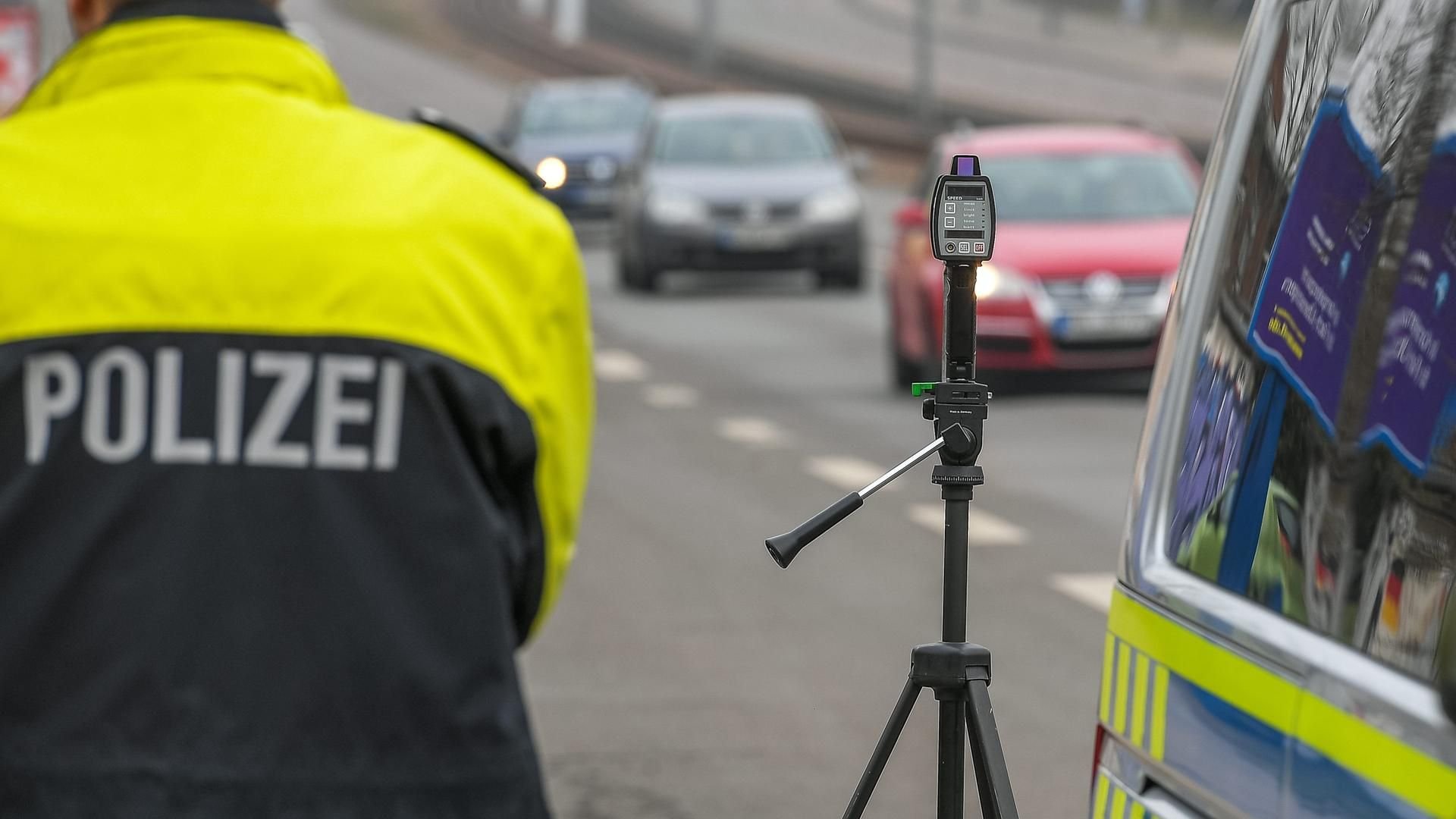 Blitzer der Polizei (Symbolbild)