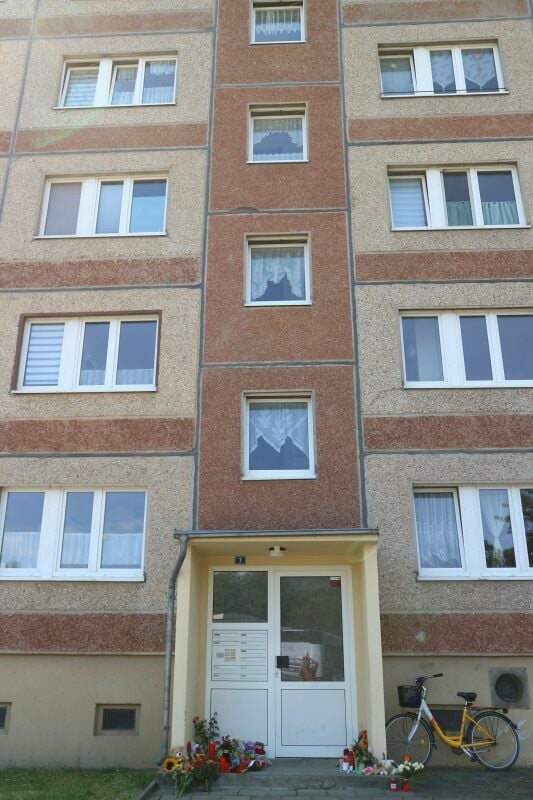Der Wohnblock, in dem der Leichnam des Kindes gefunden wurde.