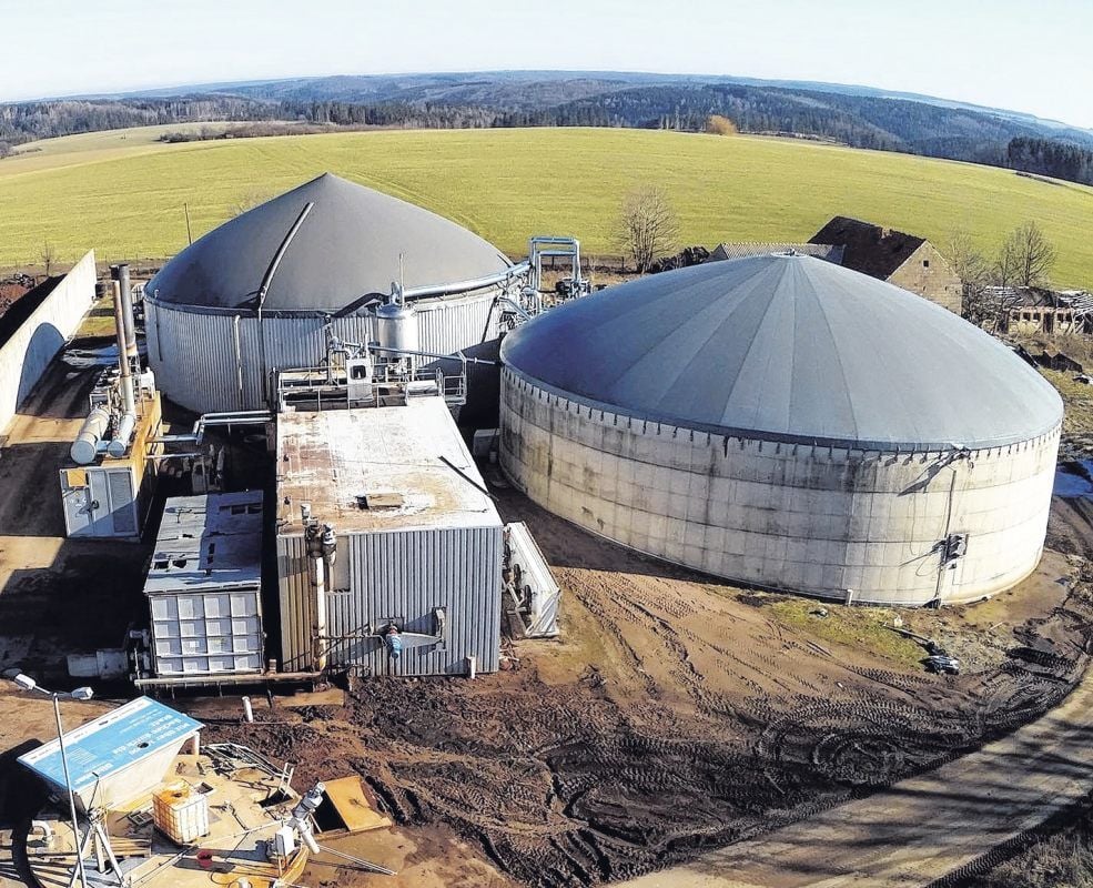 Blick auf die Biogasanlage in Hayn. Der Standort war von Anfang an umstritten.