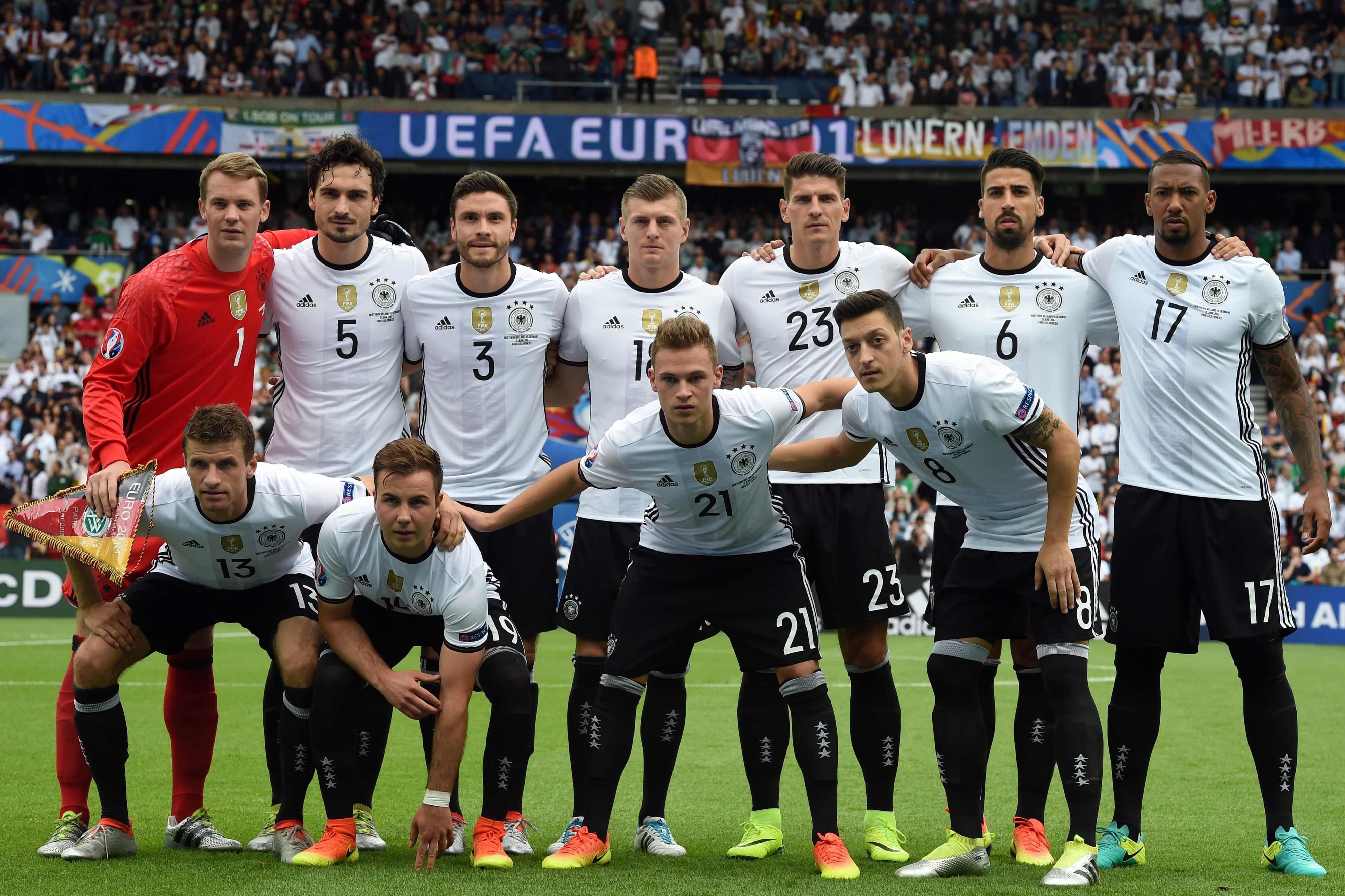 Die deutsche Nationalelf gegen Nordirland.