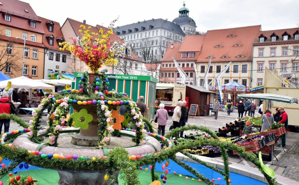 Viele Jahre lang fand der Ostermarkt auf dem zentralen Weißenfelser Platz statt.