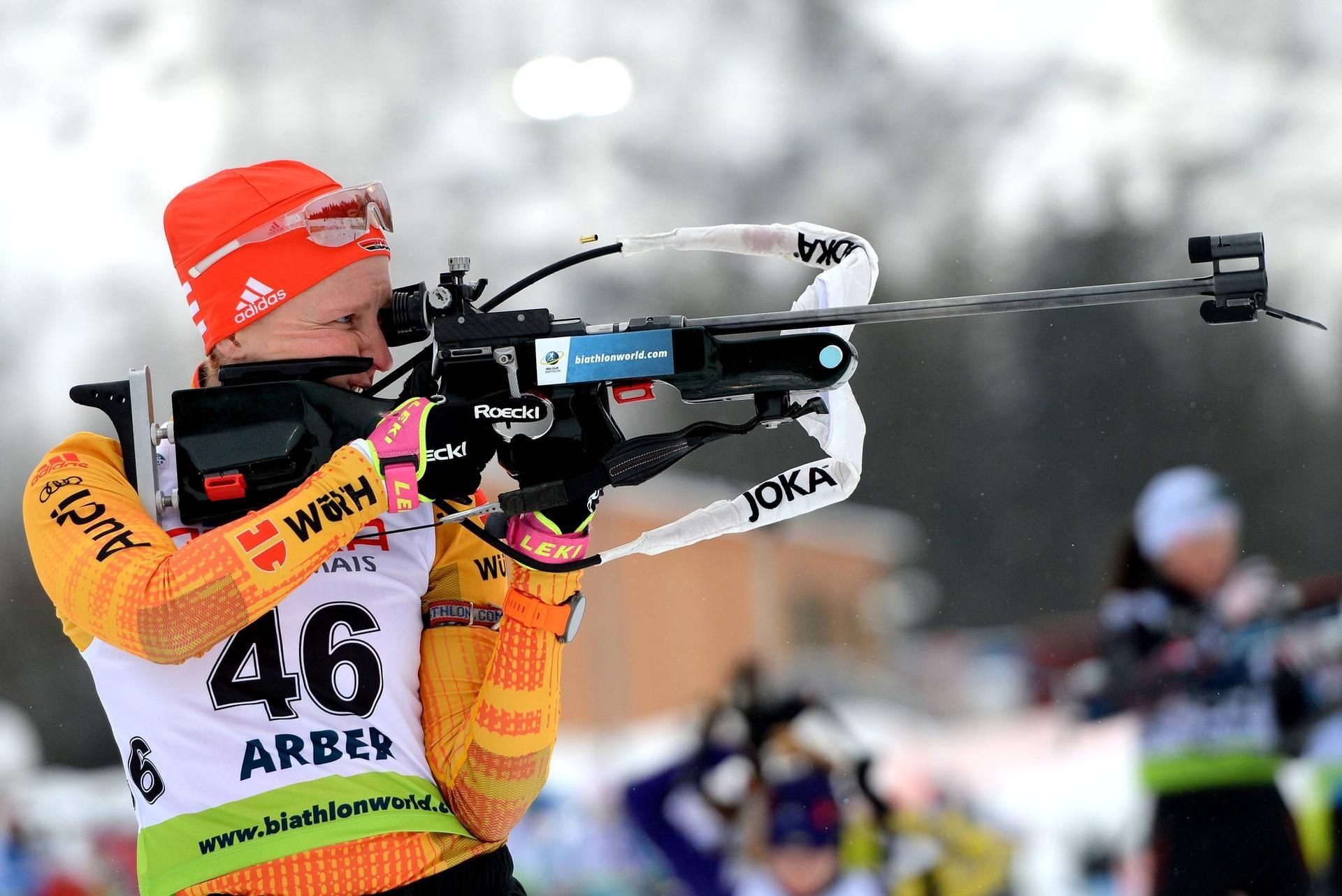 Platz 19 und Platz 9: Für Biathletin Franziska Hildebrand war der IBU-Cup in Arber kein großer Erfolg.