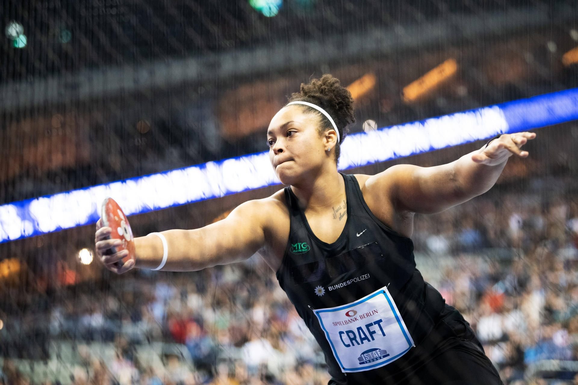 Halles neue Diskus-Hoffnung Shanice Craft sorgte beim ISTAF Indoor in Berlin für ein echtes Highlight.