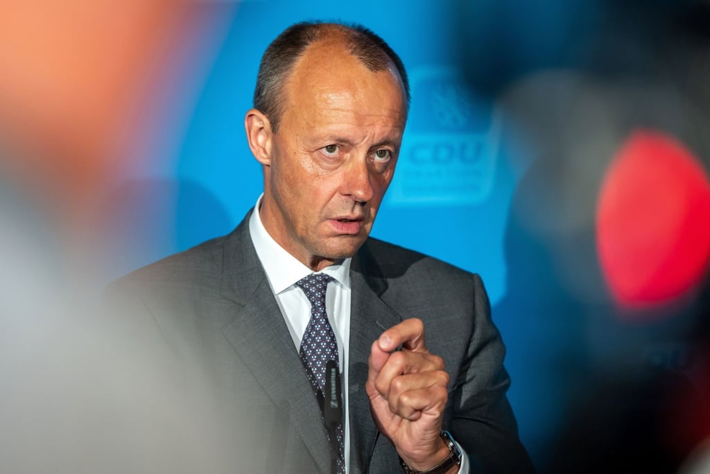 Friedrich Merz (CDU) spricht.