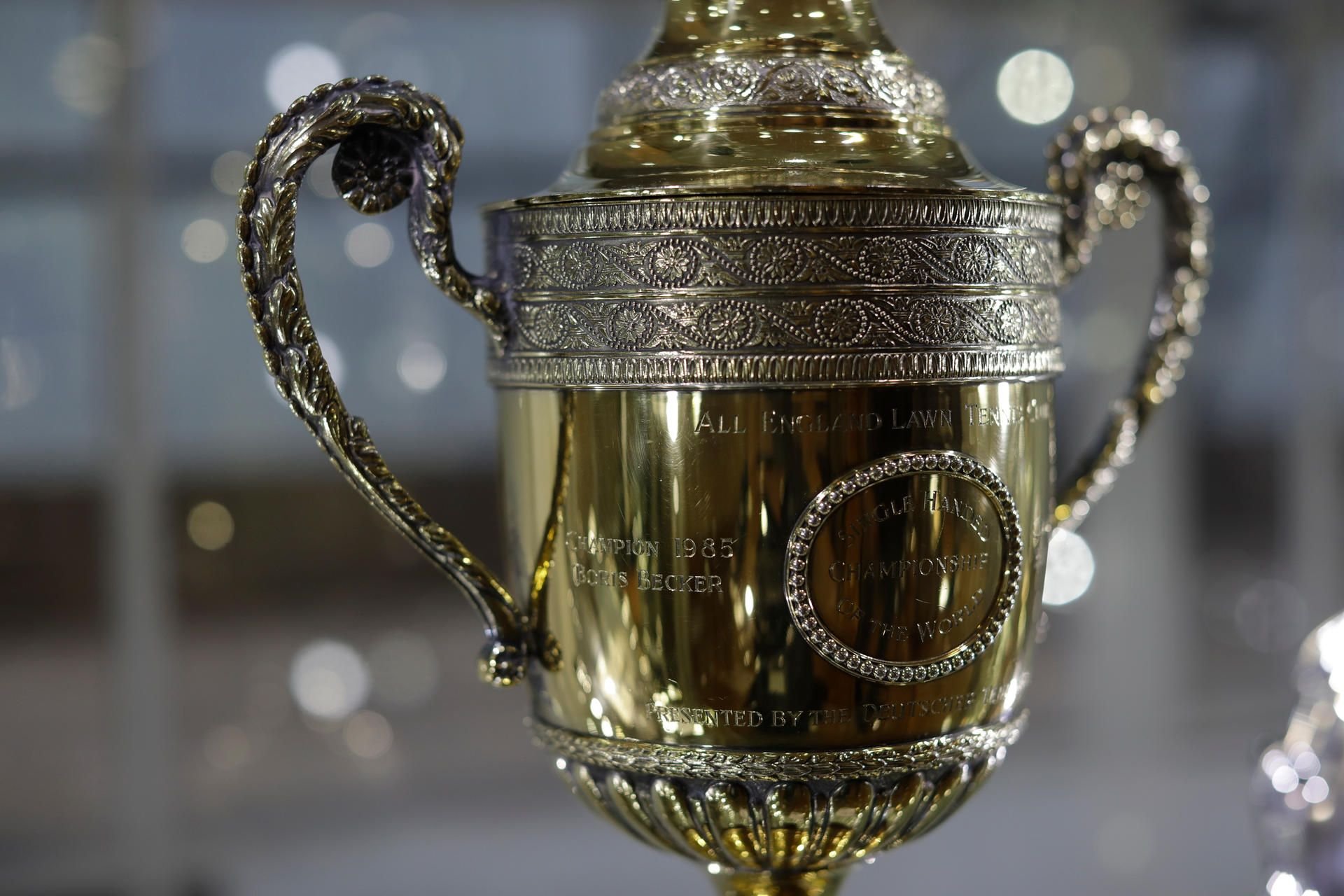 Boris Beckers Wimbledon-Pokal von 1985 (Nachbildung)