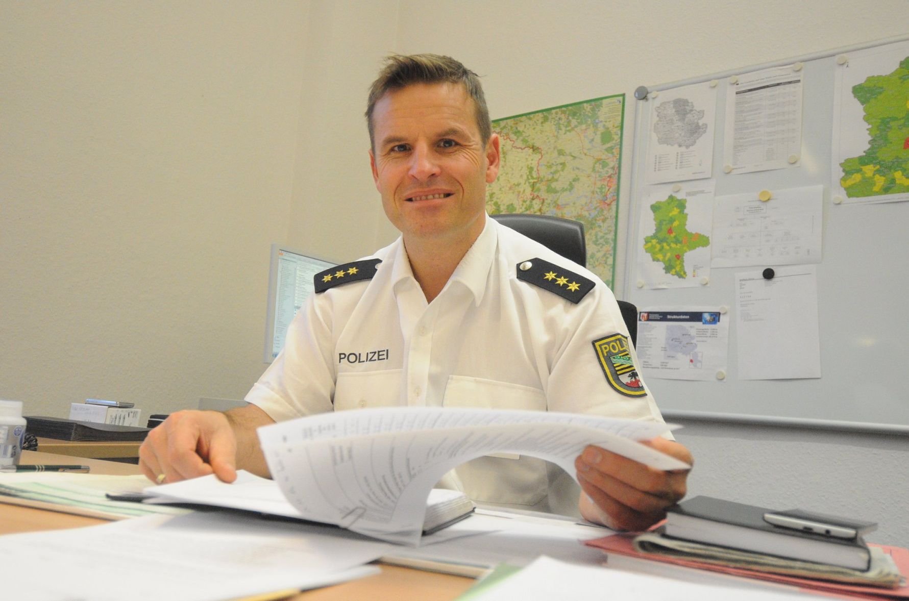 Marco Zeuner leitet das Polizeirevier Harz in Halberstadt.