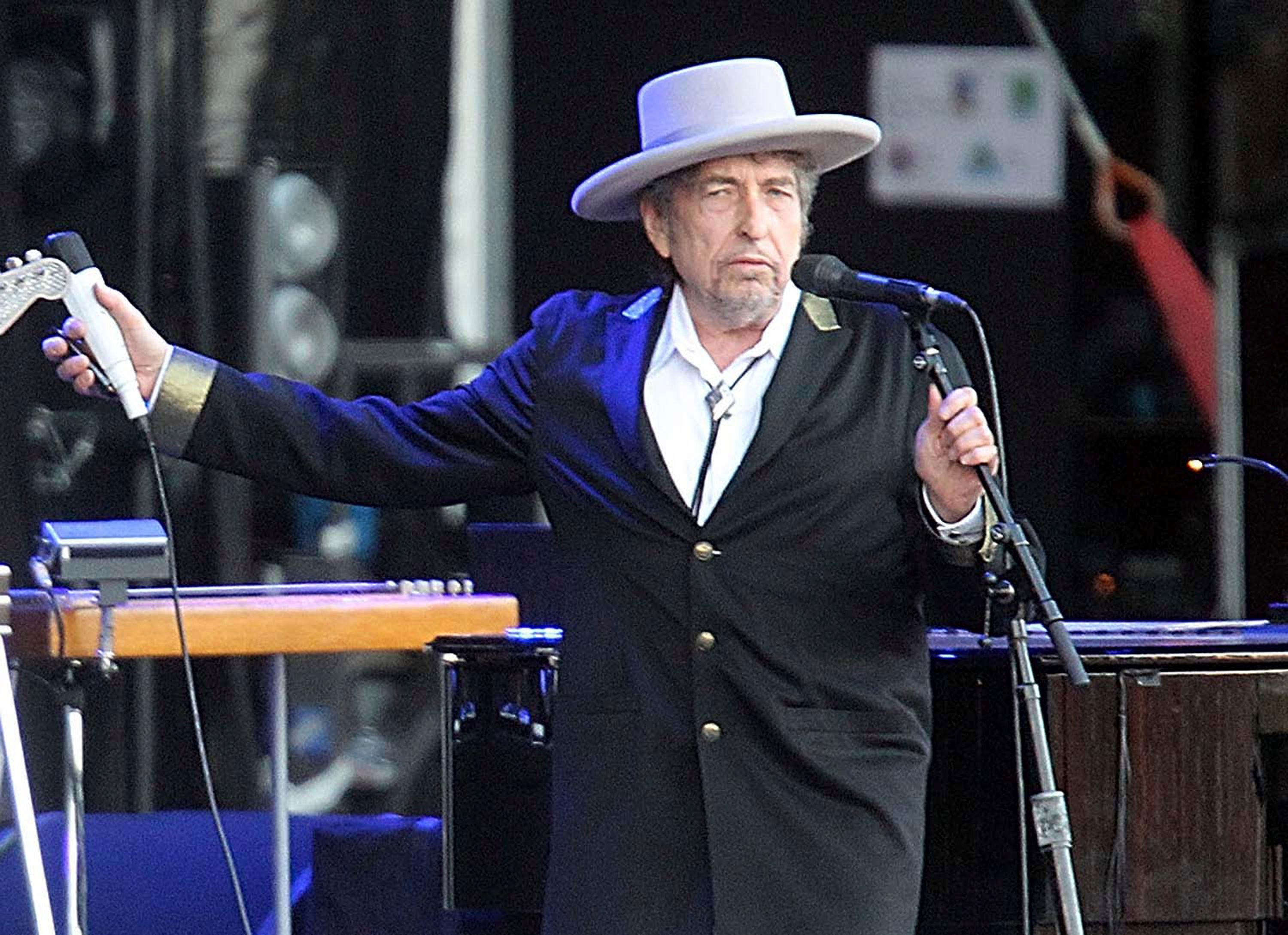 Bob Dylan bei einem Konzert im Jahr 2012