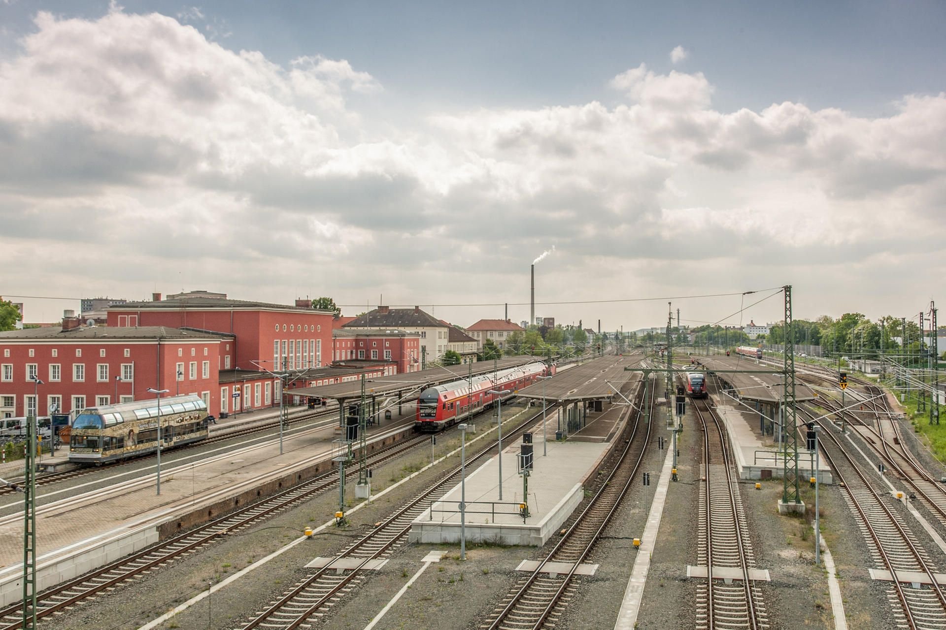 Der Hauptbahnhof in Dessau
