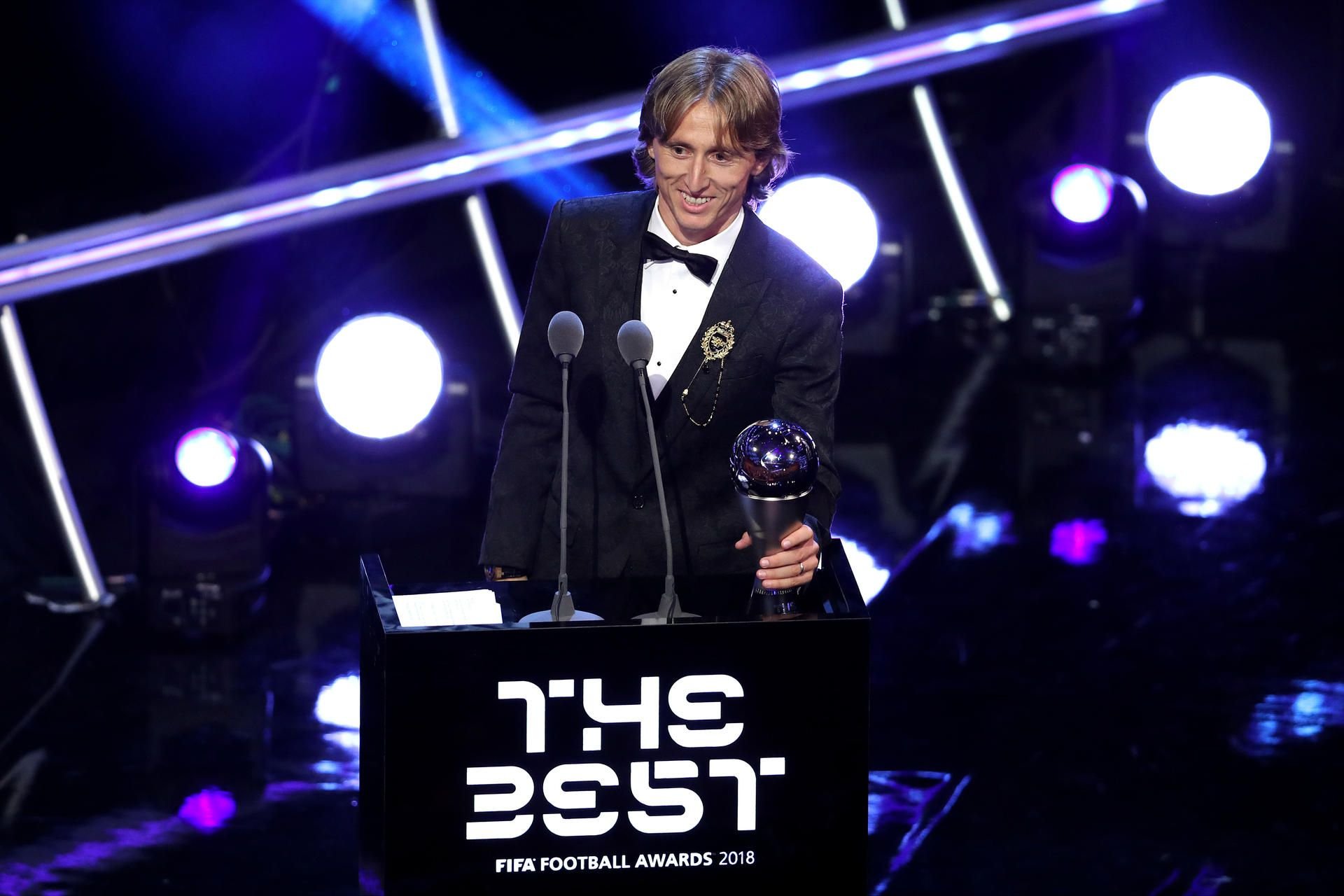 Auf der Gala „The Best“ wurde der Kroate Luka Modric zum Weltfußballer 2018 gekürt.