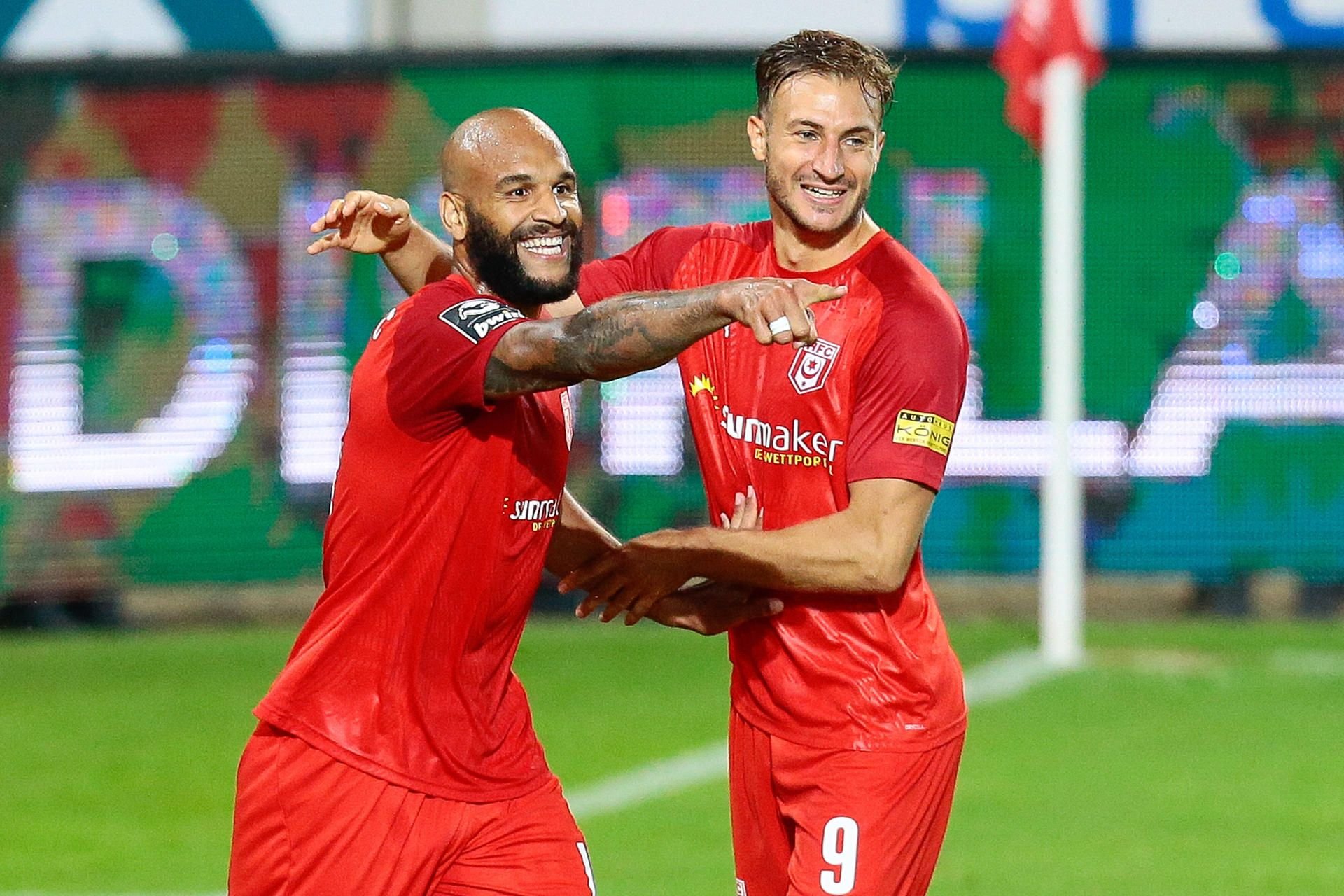 Gut, aber in der Rückrunde nicht mehr herausragend: Das HFC-Sturmduo Terrence Boyd und Pascal Sohm.