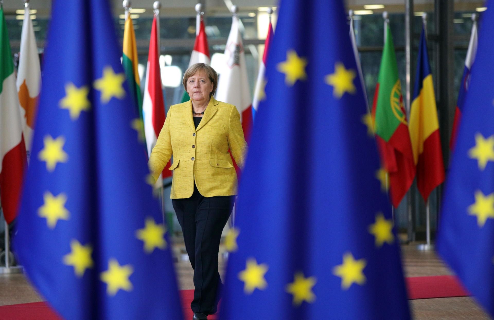 Bundeskanzlerin Angela Merkel beim EU-Gipfel in Brüssel