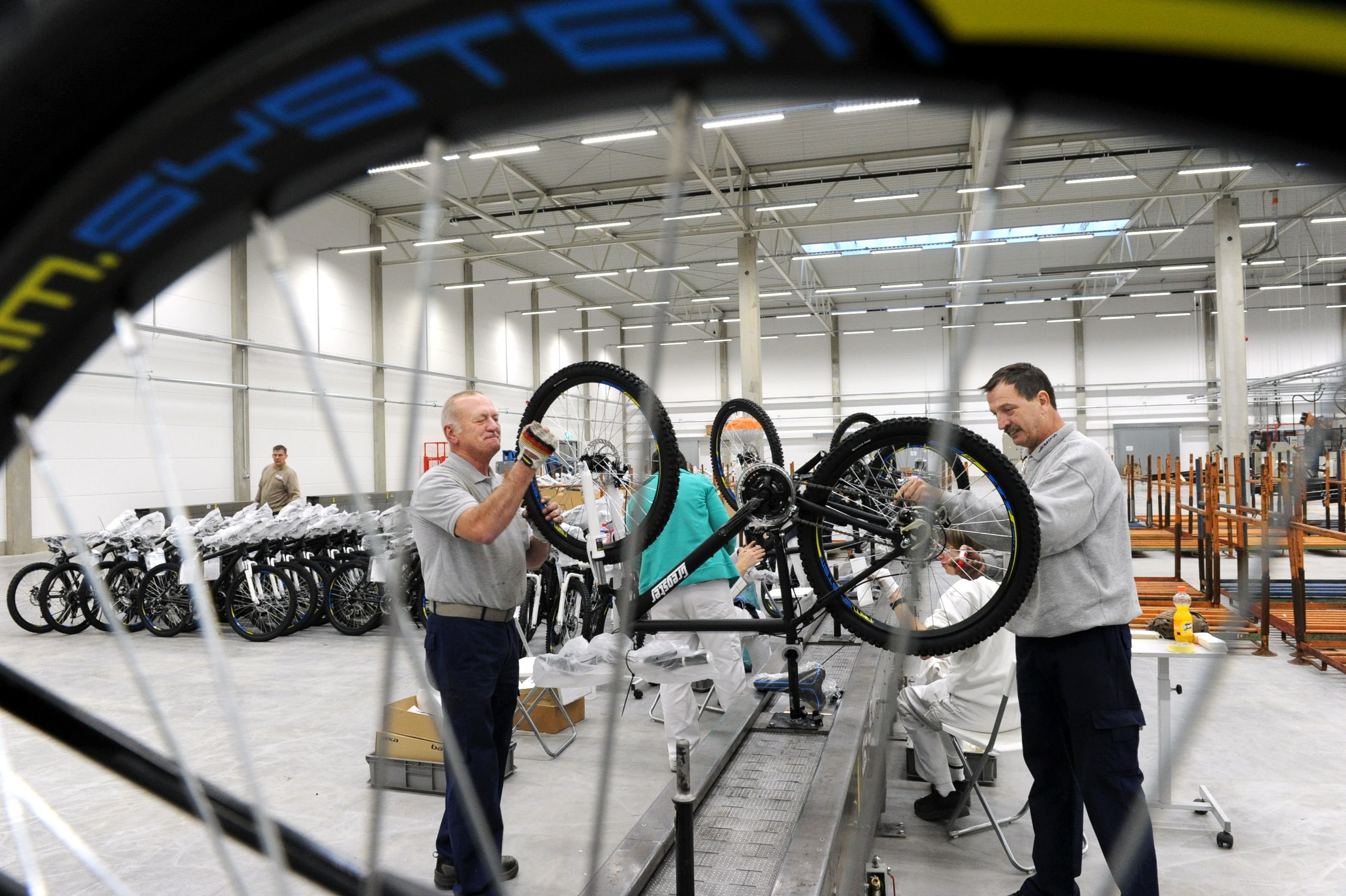 Blick in das neue Mifa-Werk in Sangerhausen.