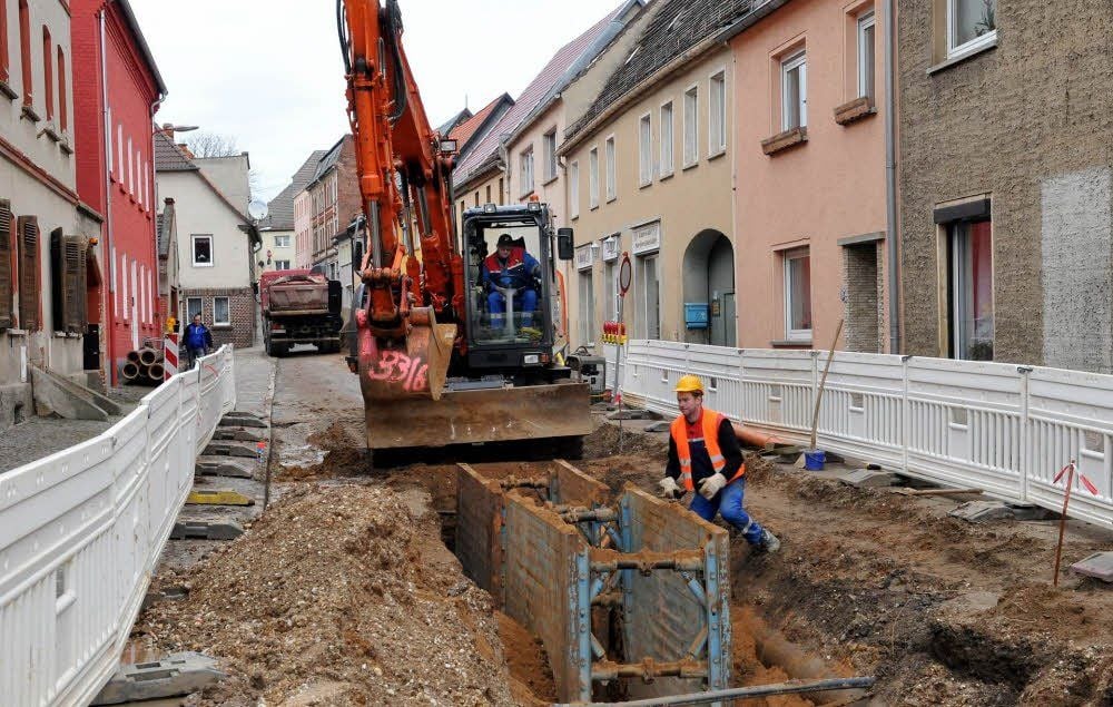 Bauarbeiten in der Rotegasse