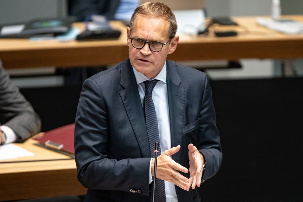 Berlins Regierender Bürgermeister Michael Müller (SPD) spricht im Abgeordnetenhaus.