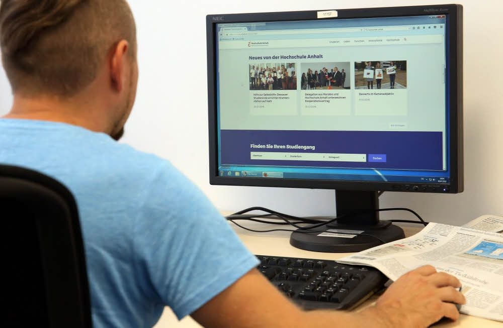 Seit kurzem präsentiert sich die Hochschule Anhalt im Internet mit einem neuen Gesicht.