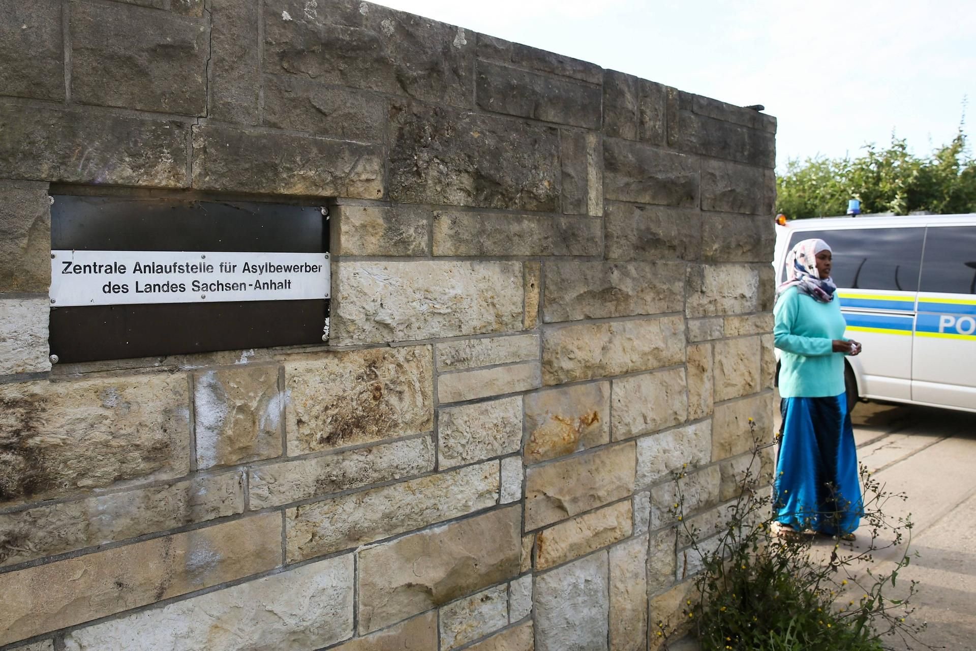 Zentrale Anlaufstelle für Asylbewerber (ZASt) in Halberstadt.