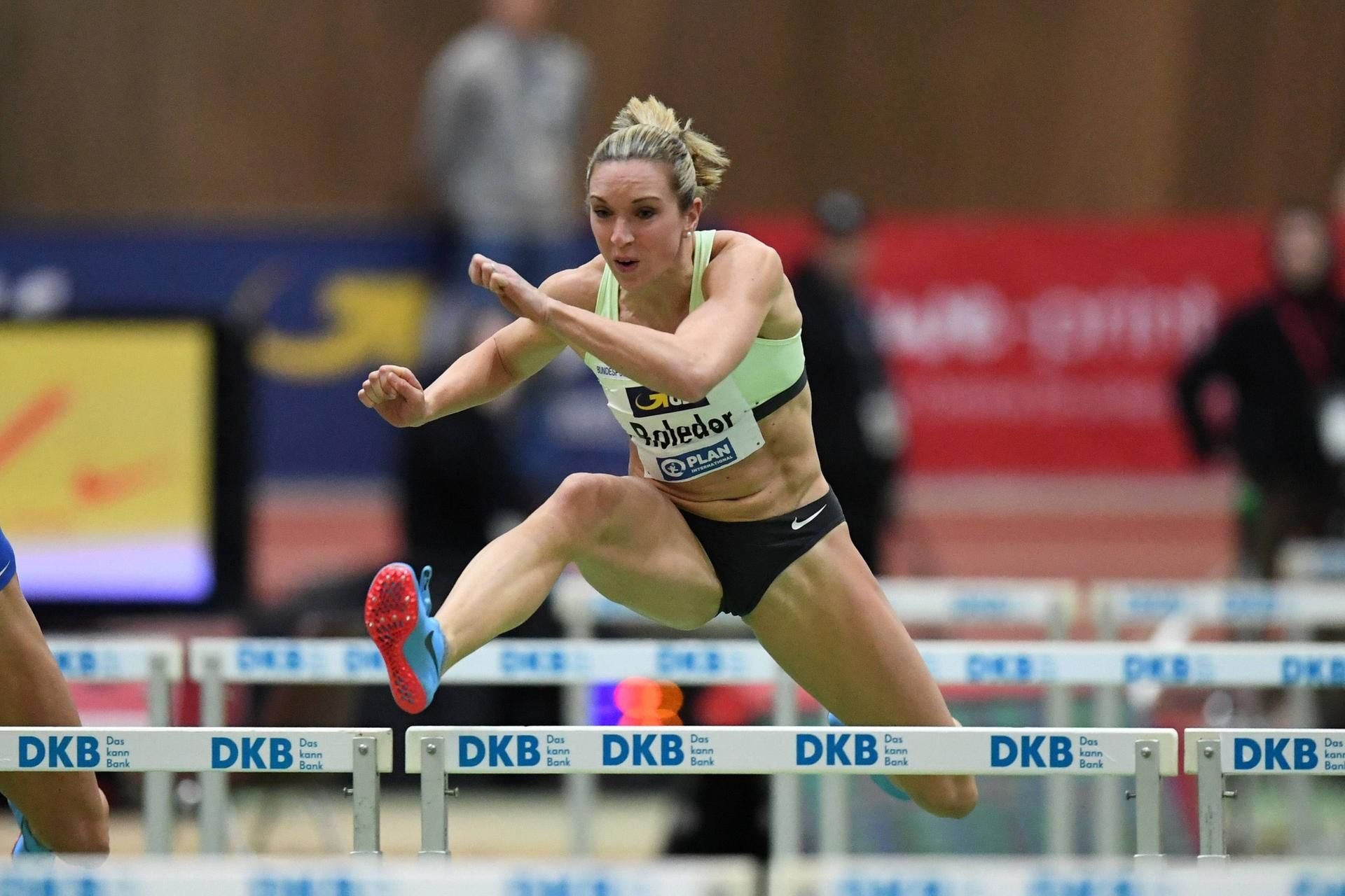 Hürden-Sprinterin Cindy Roleder aus Halle.