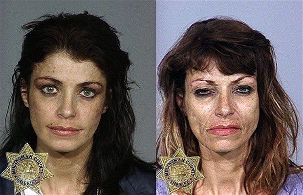 Das Projekt „Faces of Meth“ des Brüros des Sheriffs von Multnomah County im US-Bundesstaat Oregon sammelt Bilder von Crsytal-Meth-Abhängigen.