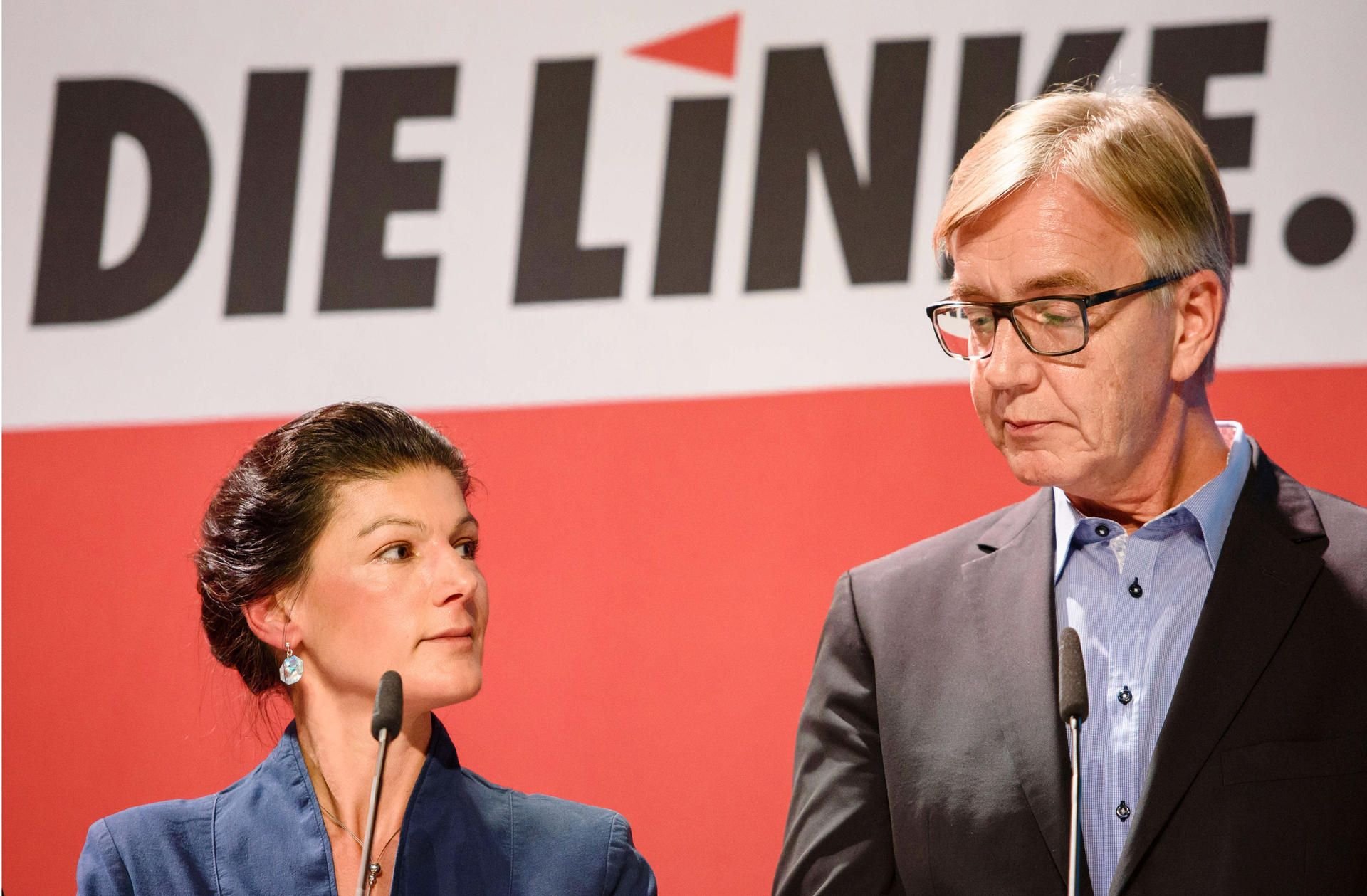 Die Spitzenkandidaten der Linken Sarah Wagenknecht und Dietmar Bartsch müssen sich auf schwere Zeiten einstellen.