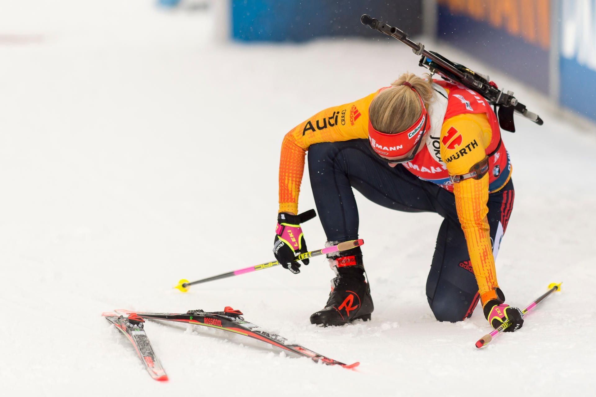 Franziska Hildebrand enttäuschte mit den deutschen Biathlon-Damen zum Weltcup-Start. Nun fehlt die Köthenerin im Aufgebot.
