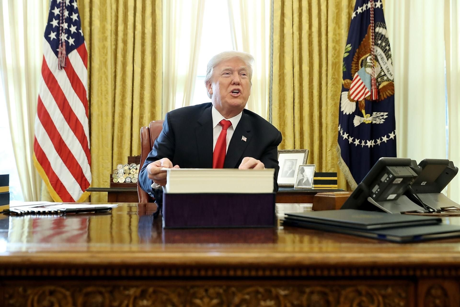 US-Präsident Donald Trump im Oval Office.