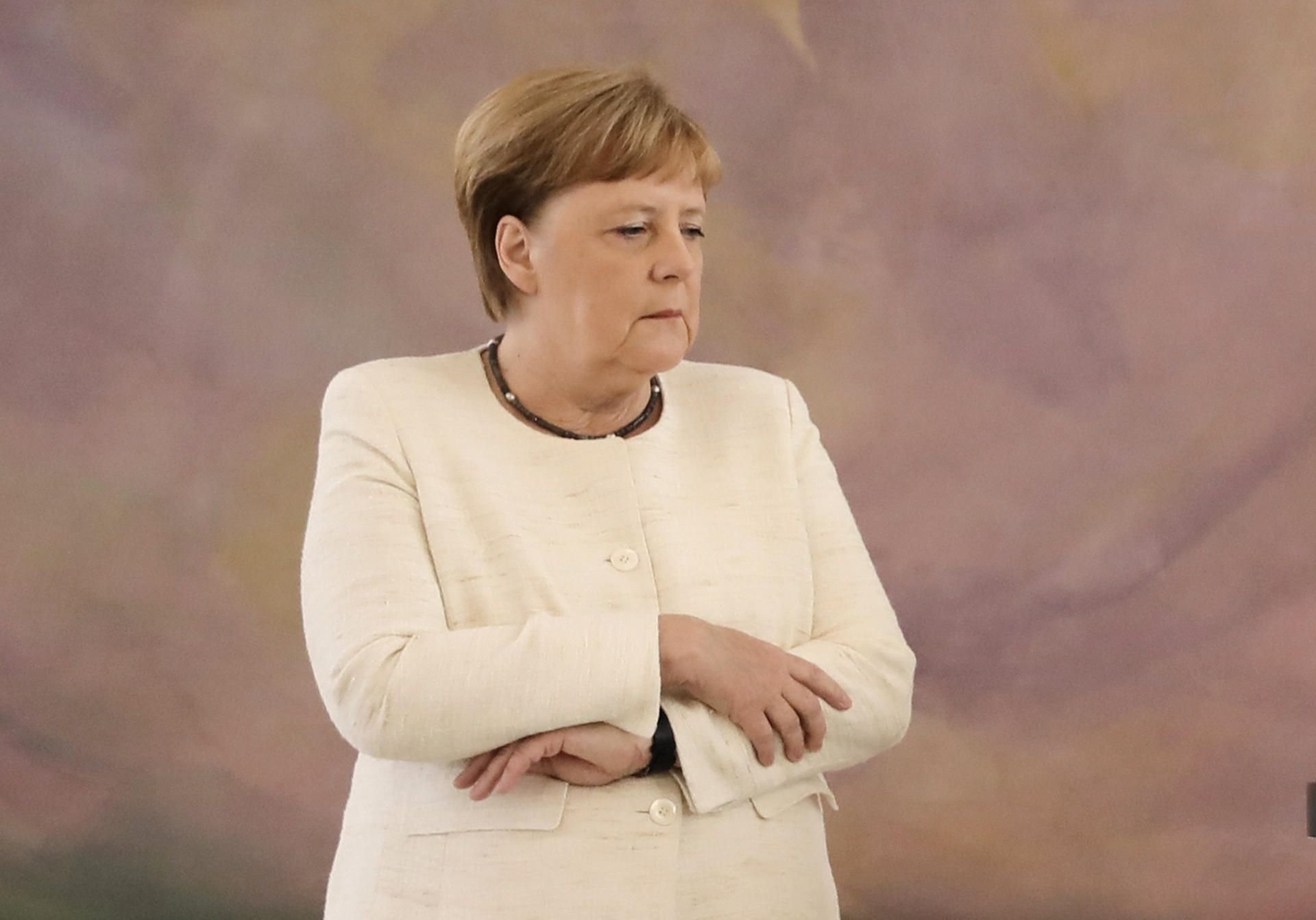 Angela Merkel im Schloss Bellevue
