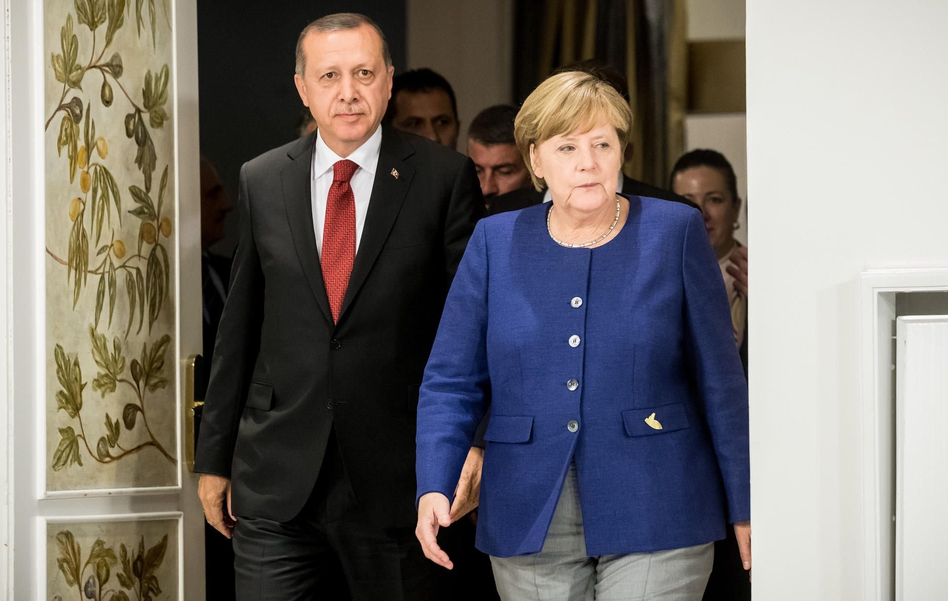 Recep Tayyip Erdogan und Angela Merkel beim G20-Gipfel in Hamburg,