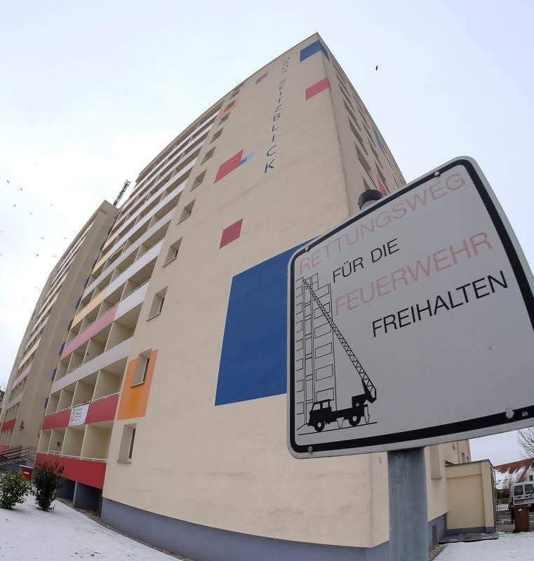 Hochhaus in Zeitzblick
