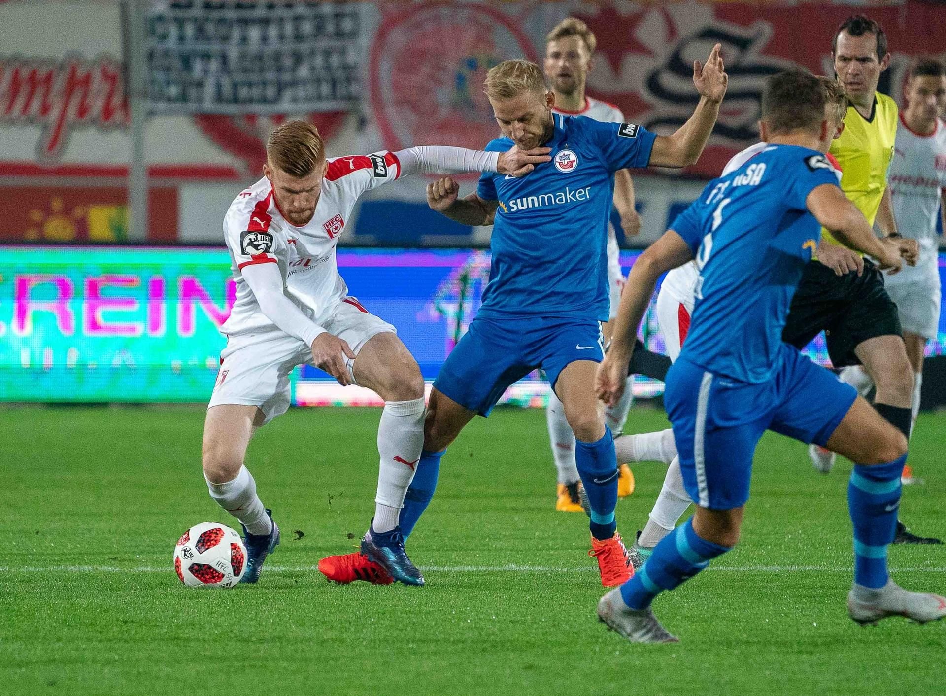Hansa Rostock kommt zum ersten HFC-Heimspiel der Saison 2019'/20 in den Erdgas Sporpark nach Halle.