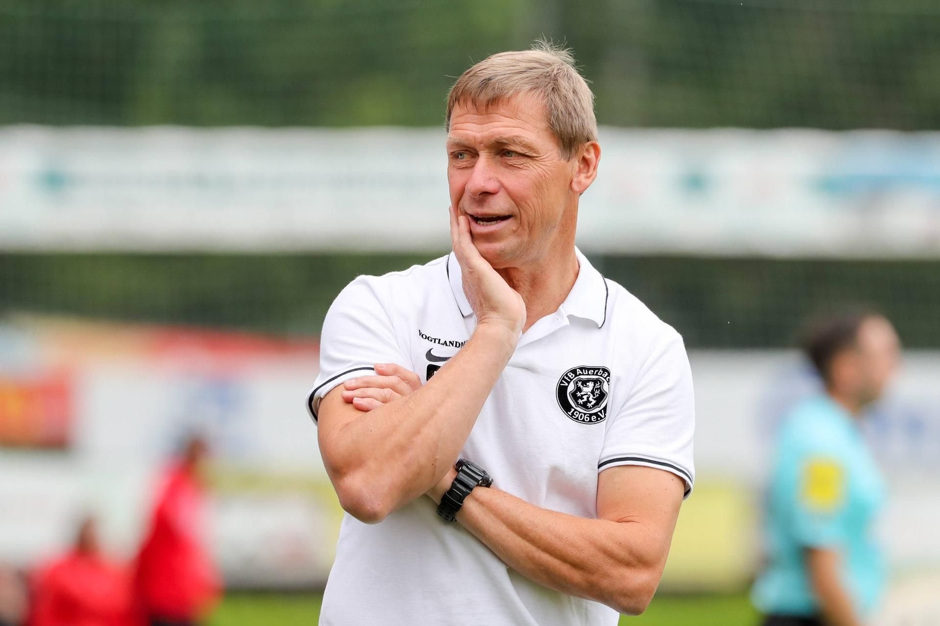 Sven Köhler sitzt in Auerbach sicher im Sattel, hat aber die 3. Liga noch im Blick.