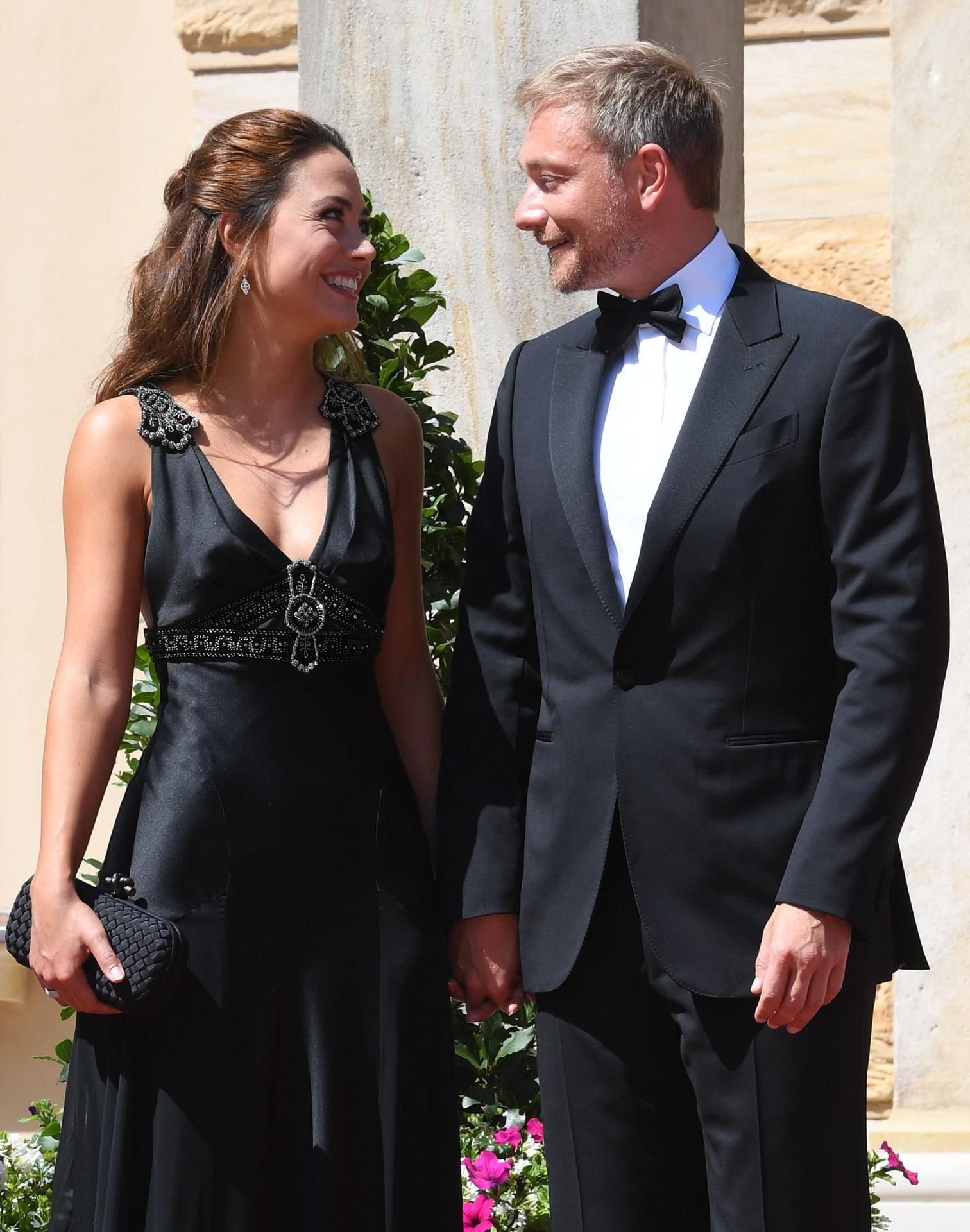 Franca Lehfeldt und Christian Lindner bei der Eröffnung der Bayreuther Festspiele