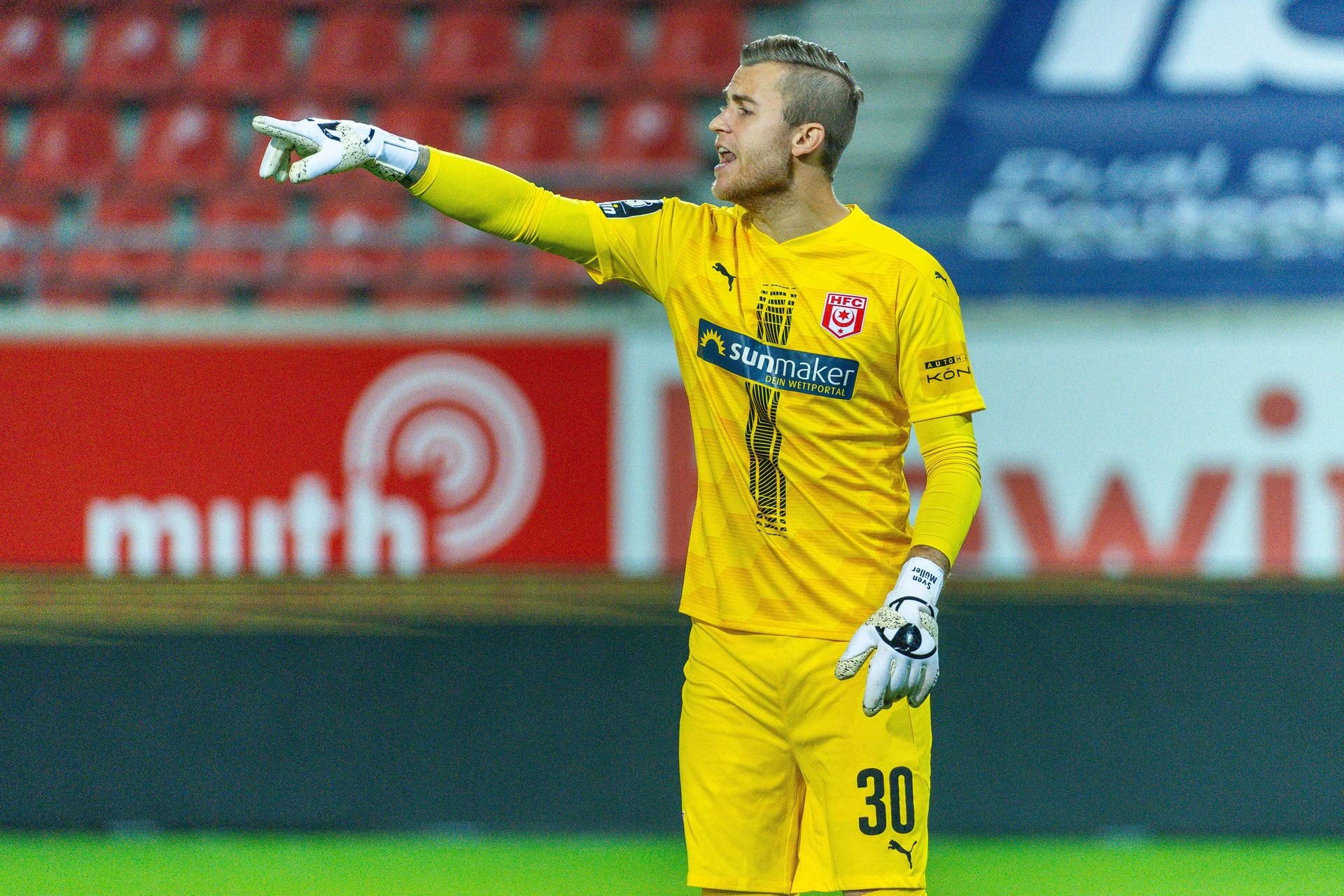 Sven Müller war im Sommer aus Karlsruhe zum HFC gewechselt. Nun gab er sein Pflichtspieldebüt.