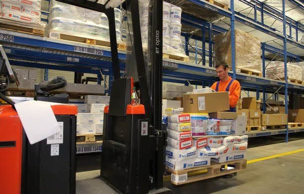 Das Logistikzentrum ist fertig.