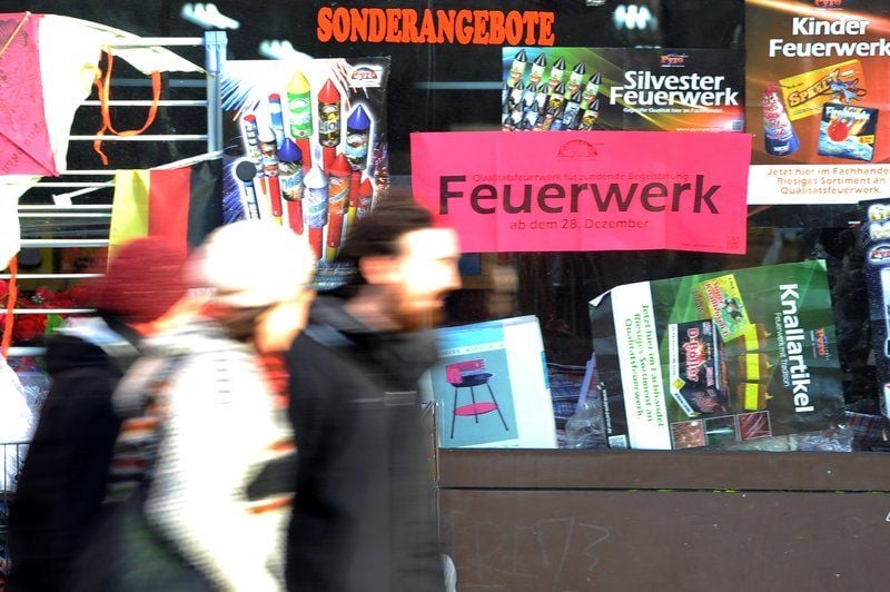 Am 28.12. startete der offizielle Verkauf von Feuerwerks- und Knallkörpern.