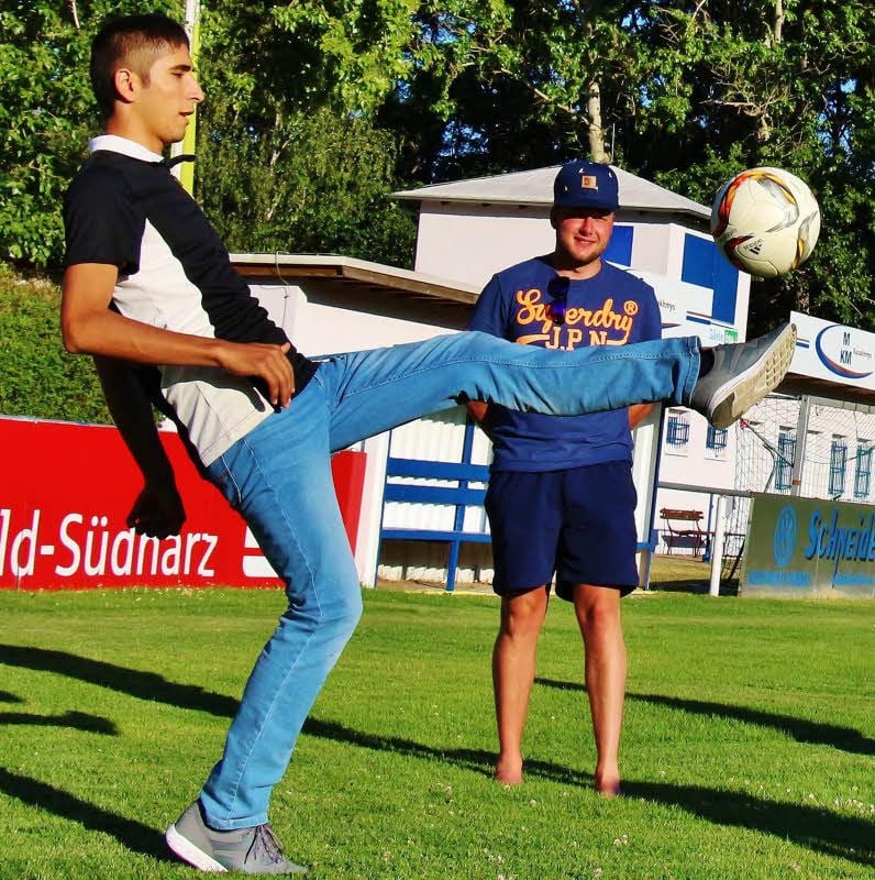 Hettstedts Hussein Alkabib (l.) ist der Torjäger schlechthin.