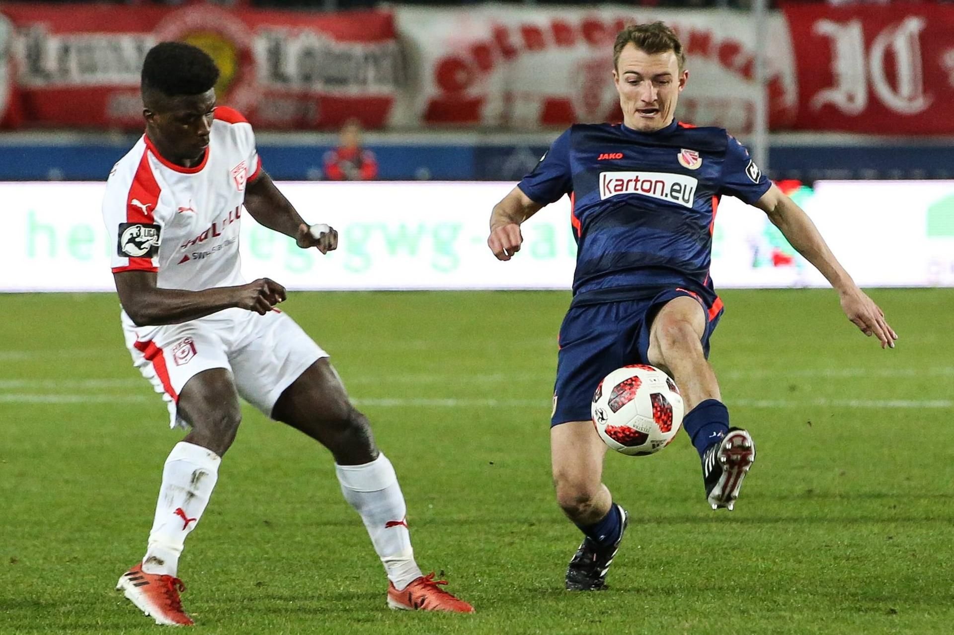 Daniel Bohl, hier beim Sieg von Energie Cottbus beim Ex-Klub HFC.