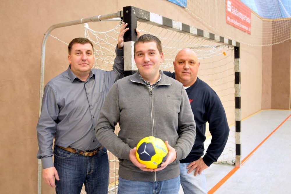 Marco Mansfeld (von links), Steffen Spott und Uwe Amelang bilden den Vorstand des Förderkreises Anhalt Bernburg,