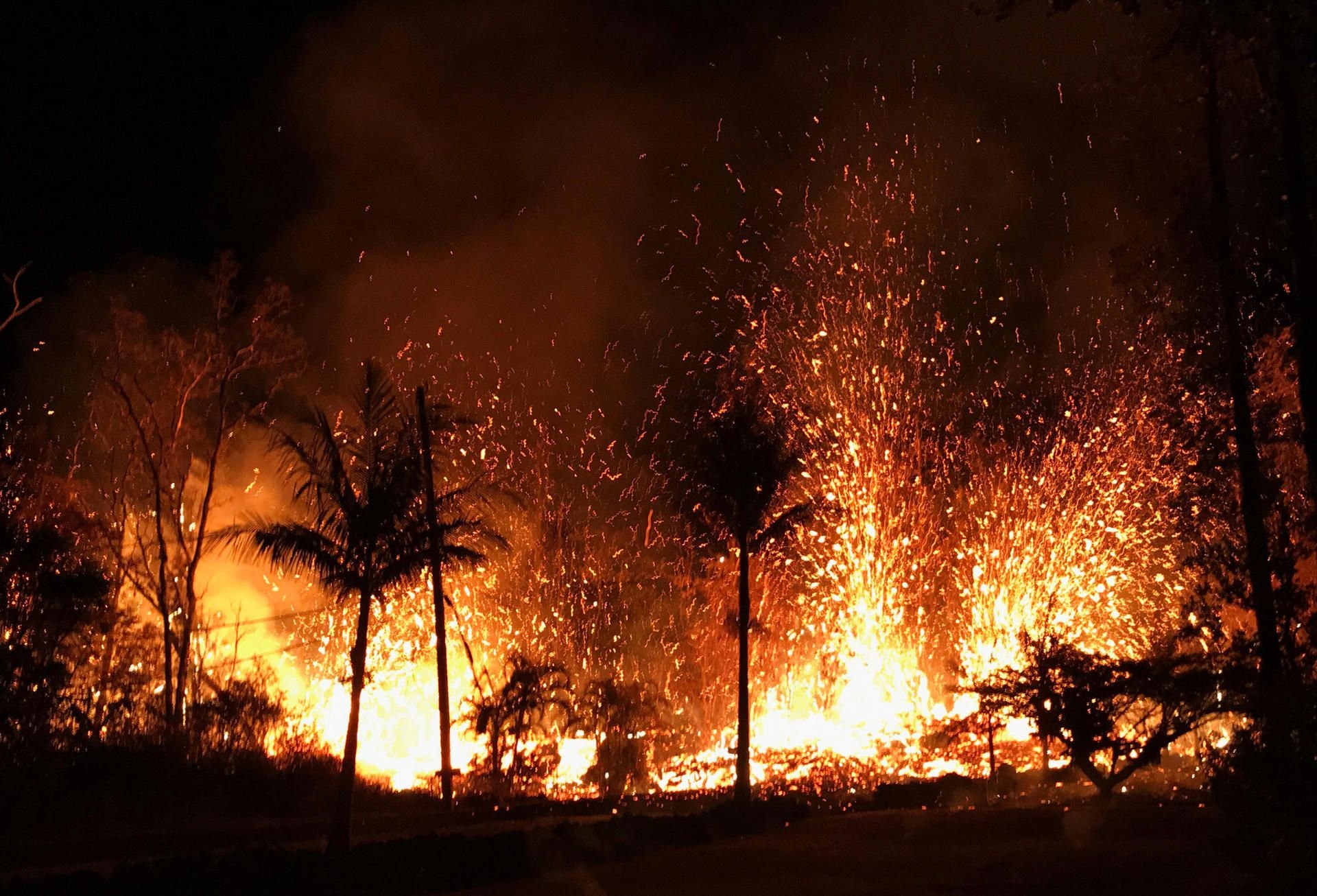 Auf der hawaiianischen Insel Big Island gab es einen Vulkanausbruch.