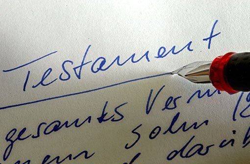 Der letzte Wille muss eigenhändig verfasst worden sein.