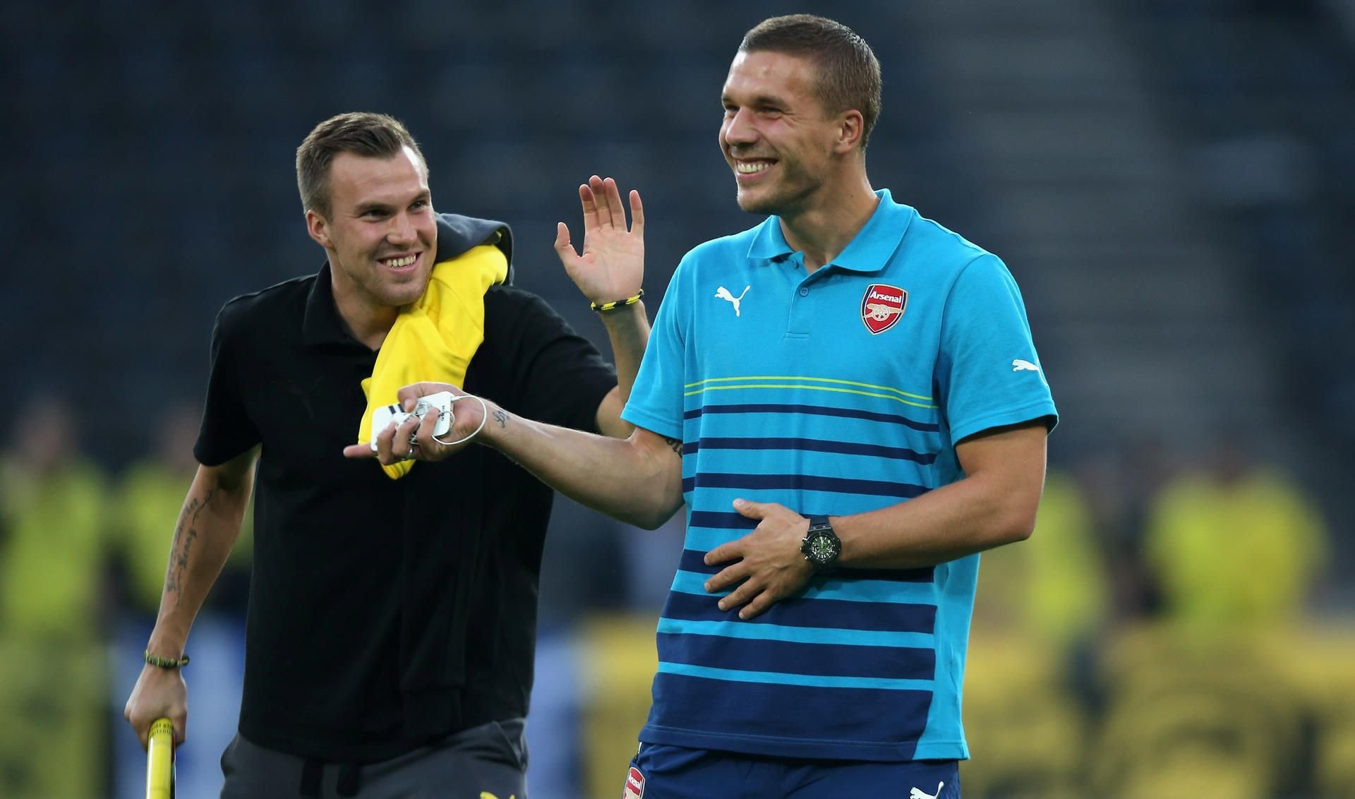 Kevin Großkreutz (l.) und Lukas Podolski haben schon viel zusammen erlebt.