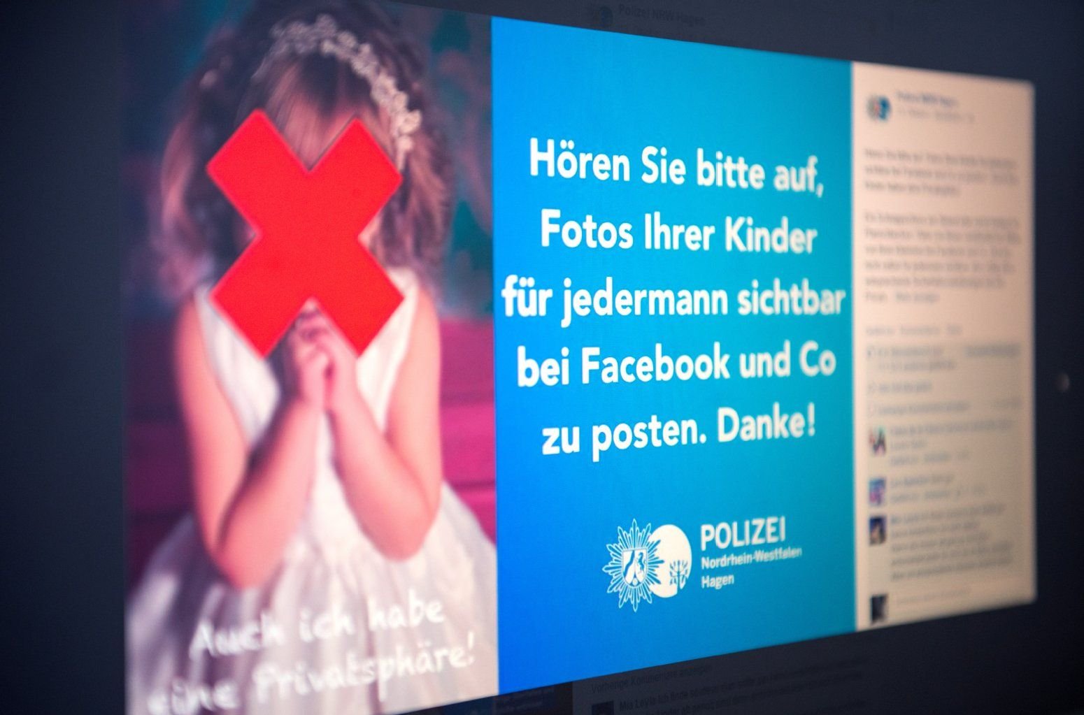 Ein Facebook-Post der Polizei Hagen.