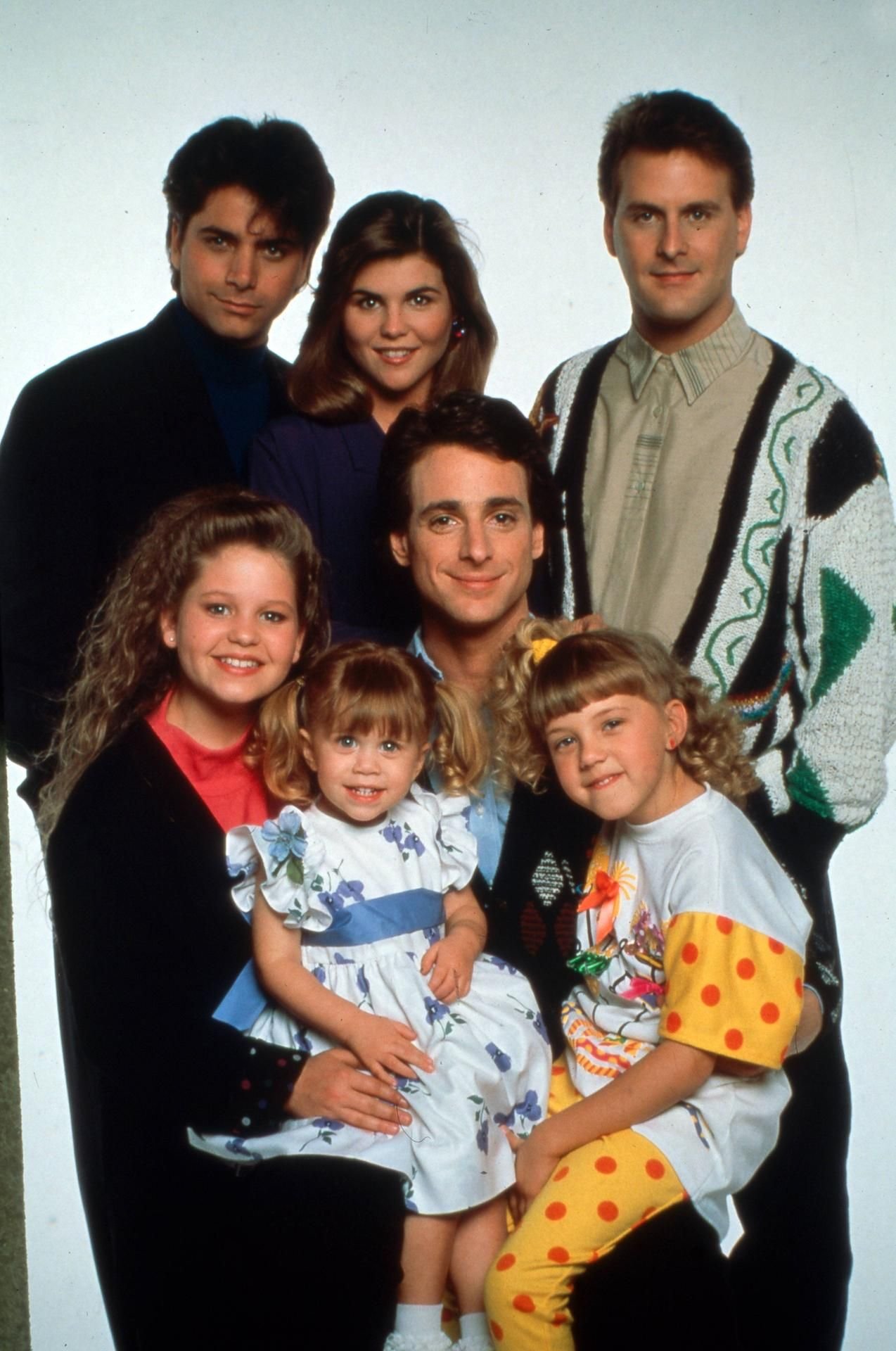 John Stamos (oben links) und seine Co-Stars aus der Serie „Full House”.