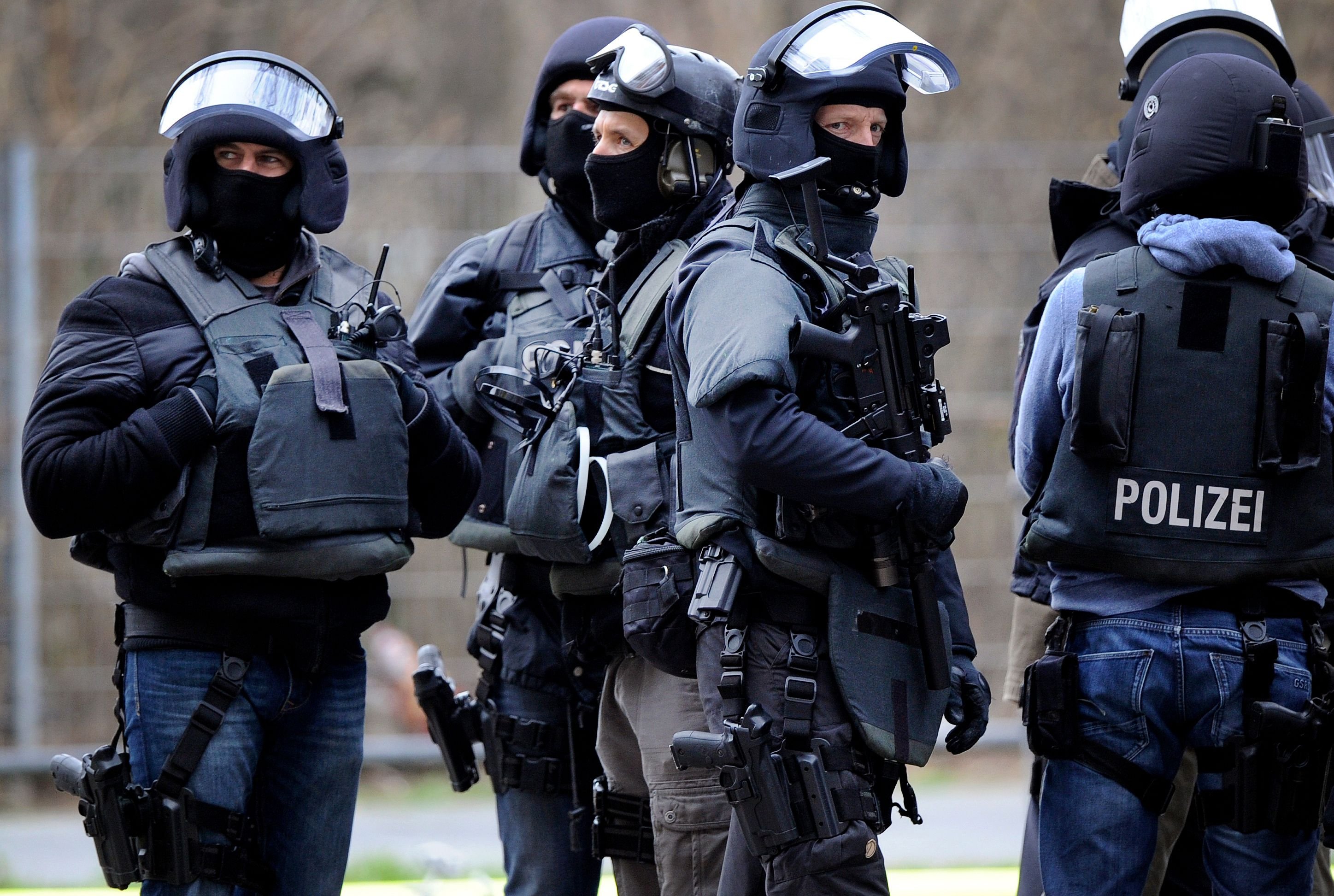 Mitglieder eines Spezialeinsatzkommandos (SEK) der Polizei