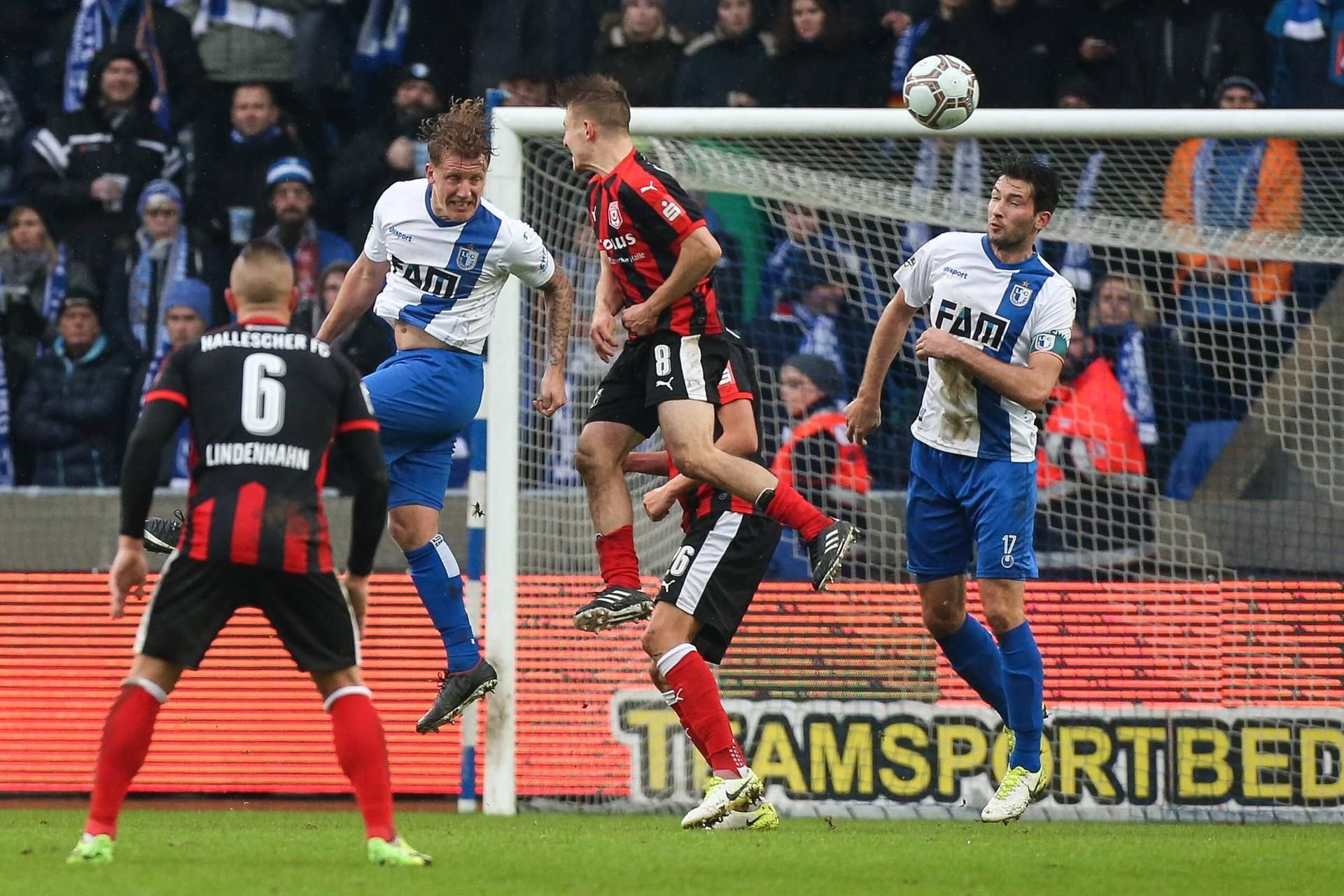 Zuletzt spielte der Hallesche FC am 27. November 2017 beim 1. FC Magdeburg in der MDCC-Arena.