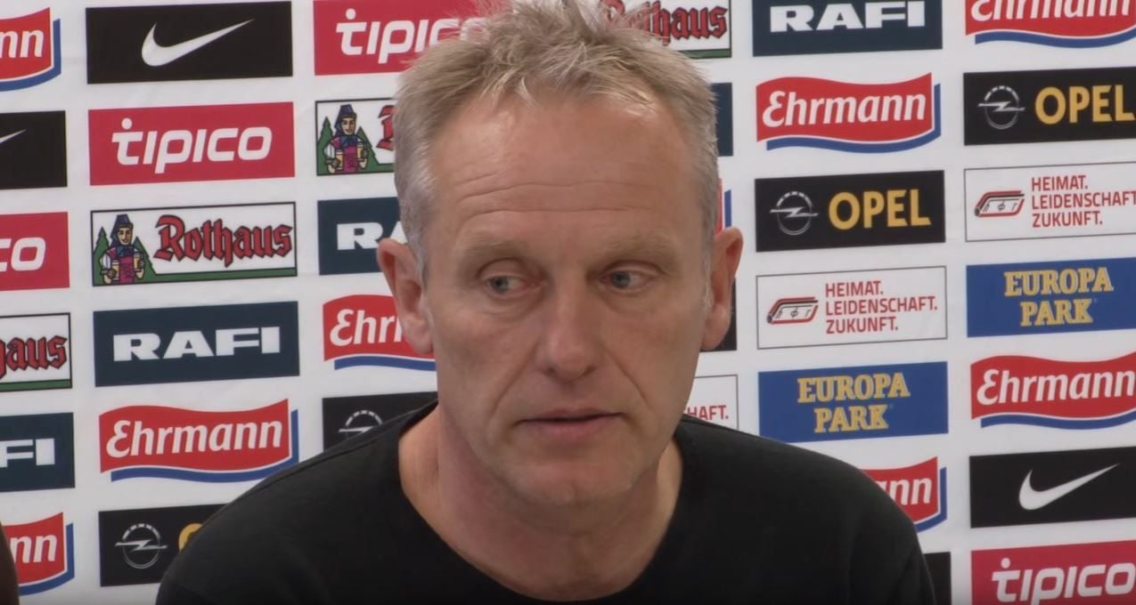 Freiburgs Trainer Christian Streich