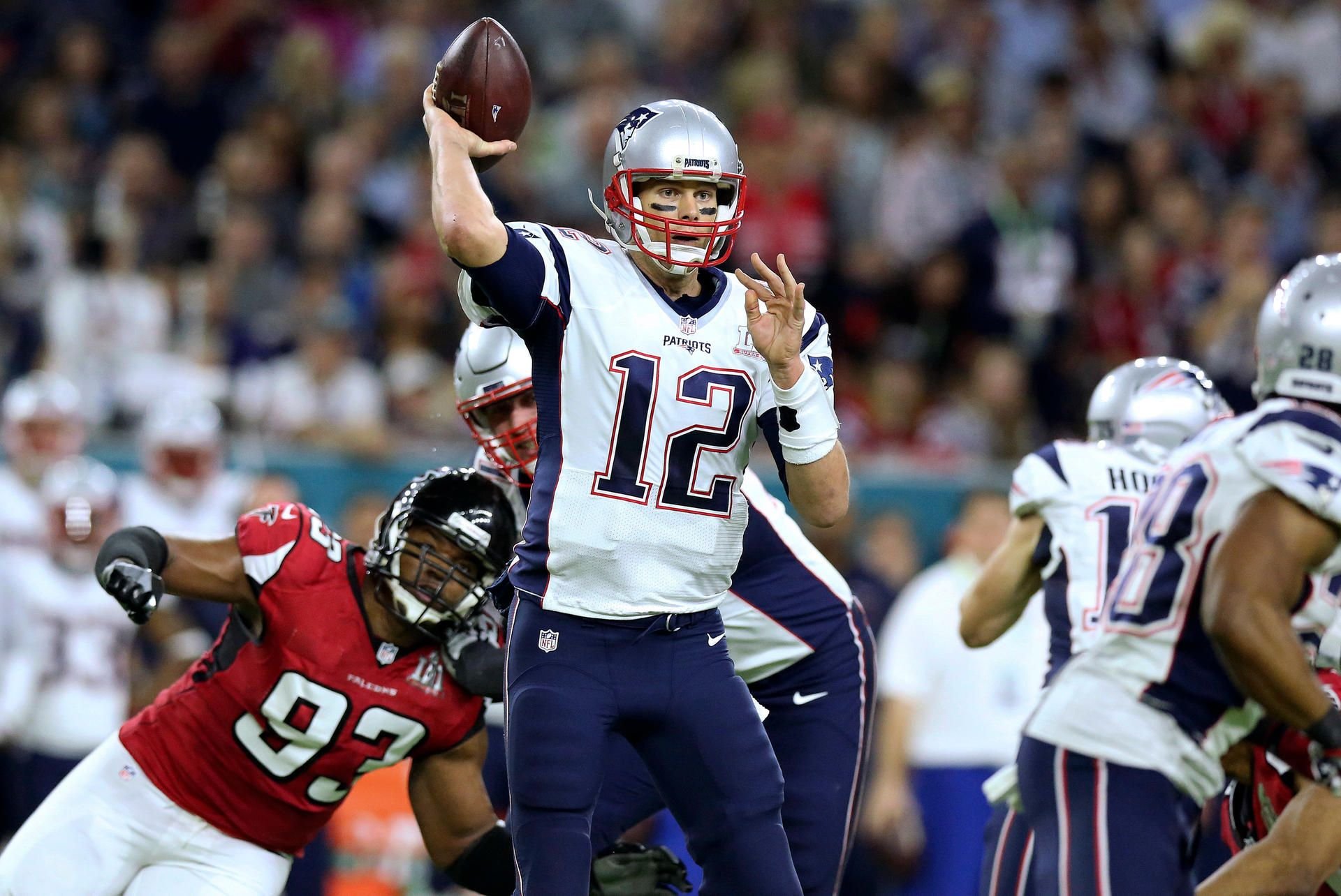 Feierte mit seinem Team einen historischen Triumph im Super-Bowl 51 – Star Quarterback Tom Brady.