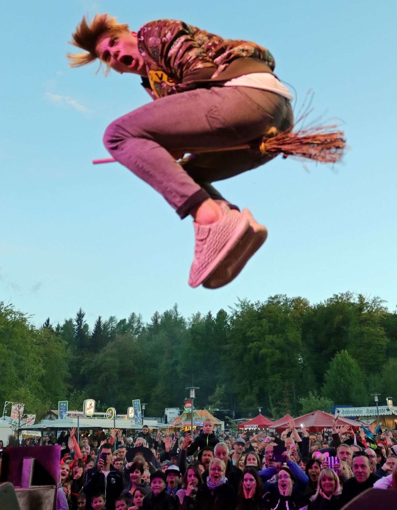 Besenritt auf der „Hexe“, das war einmal. Die große Walpurgisparty fällt auch 2021 coronabedingt aus.